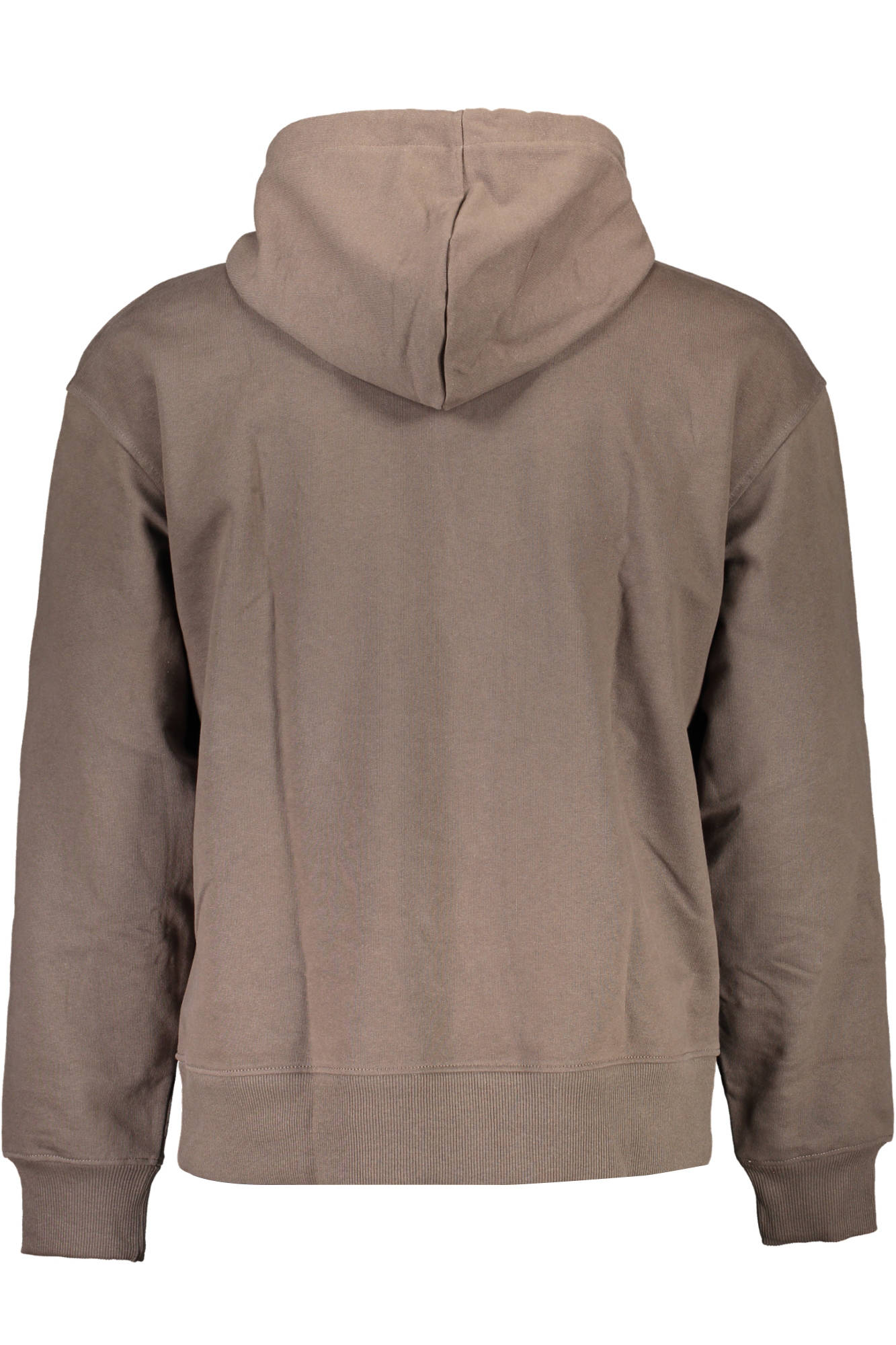 CALVIN KLEIN MEN'S BROWN ZIP-UP SWEATSHIRT 