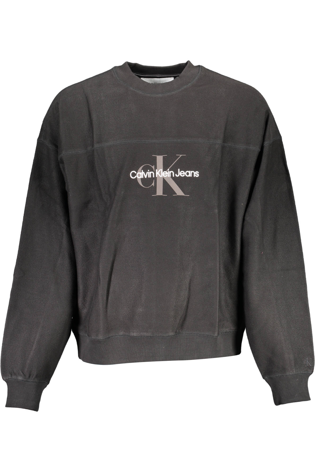 CALVIN KLEIN MEN'S BLACK ZIP-UP SWEATSHIRT 