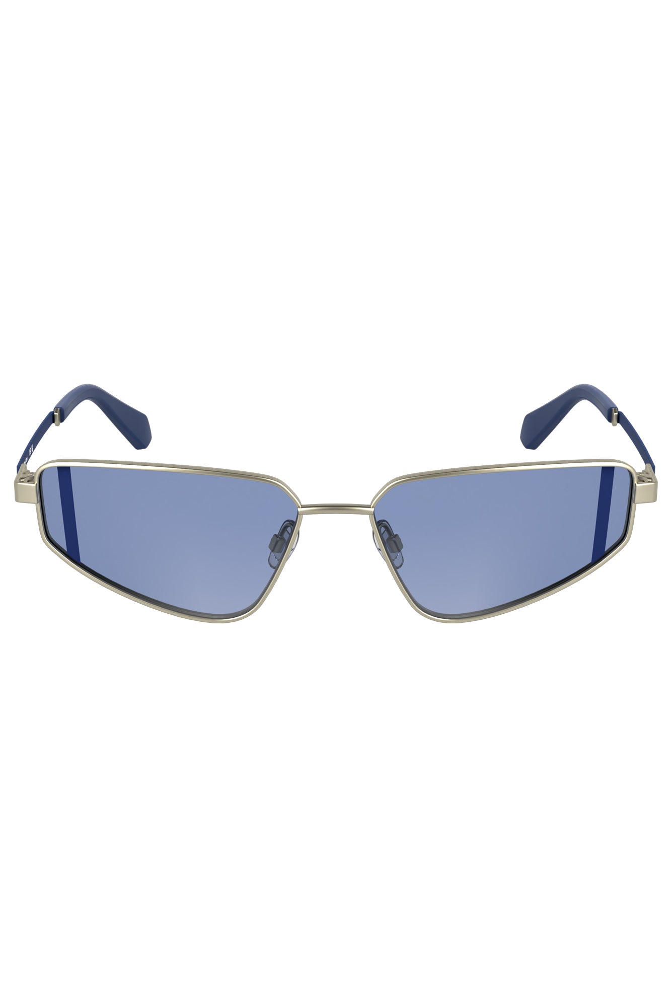 CALVIN KLEIN WOMEN'S SILVER SUNGLASSES 