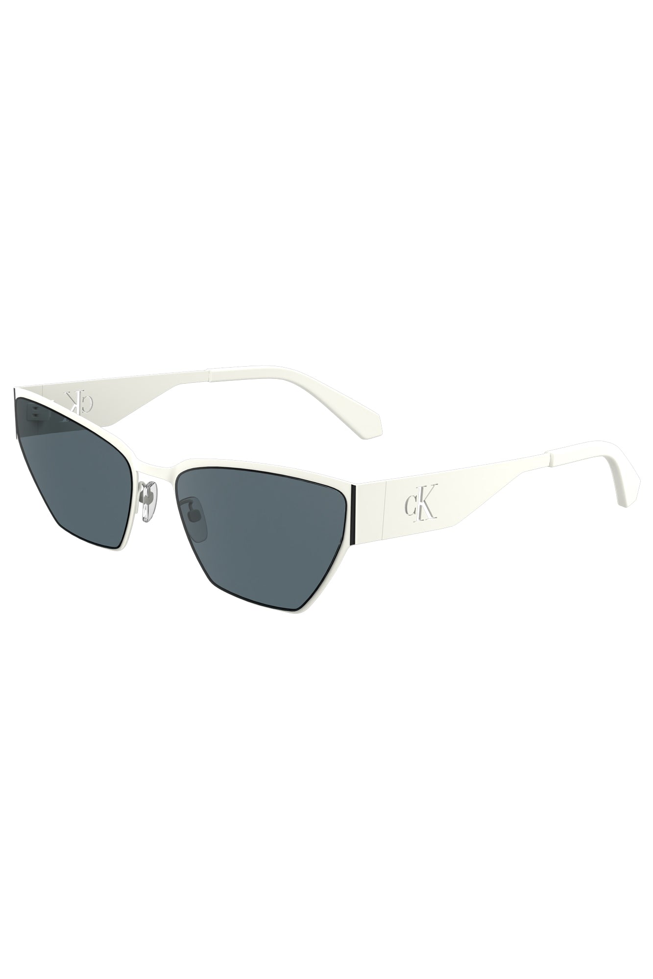 CALVIN KLEIN WOMEN'S WHITE SUNGLASSES 