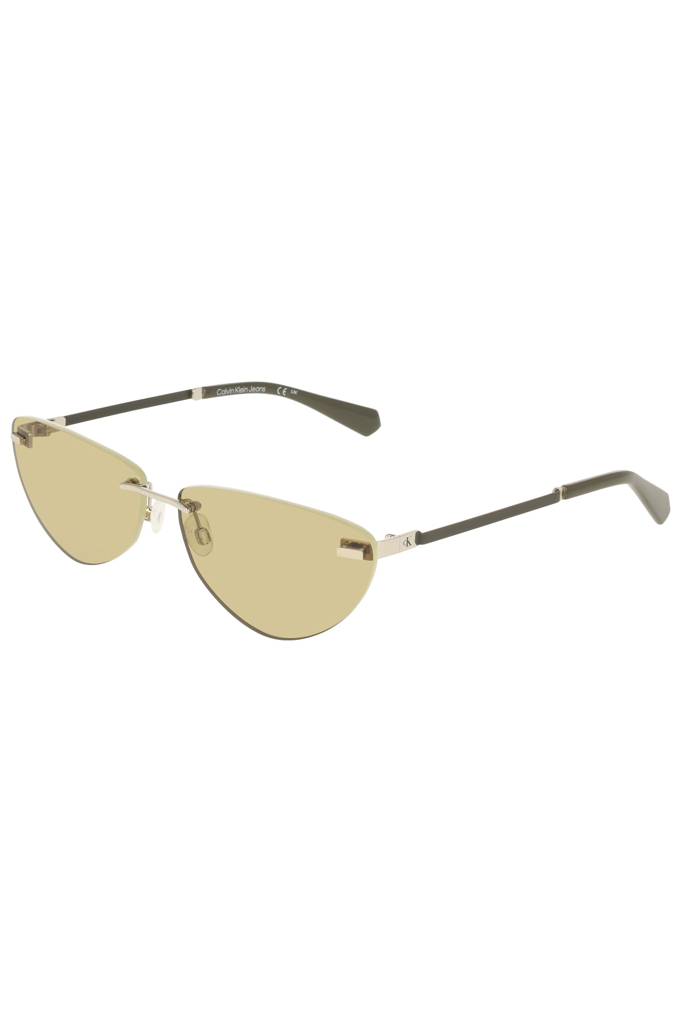 CALVIN KLEIN WOMEN'S GREEN SUNGLASSES 