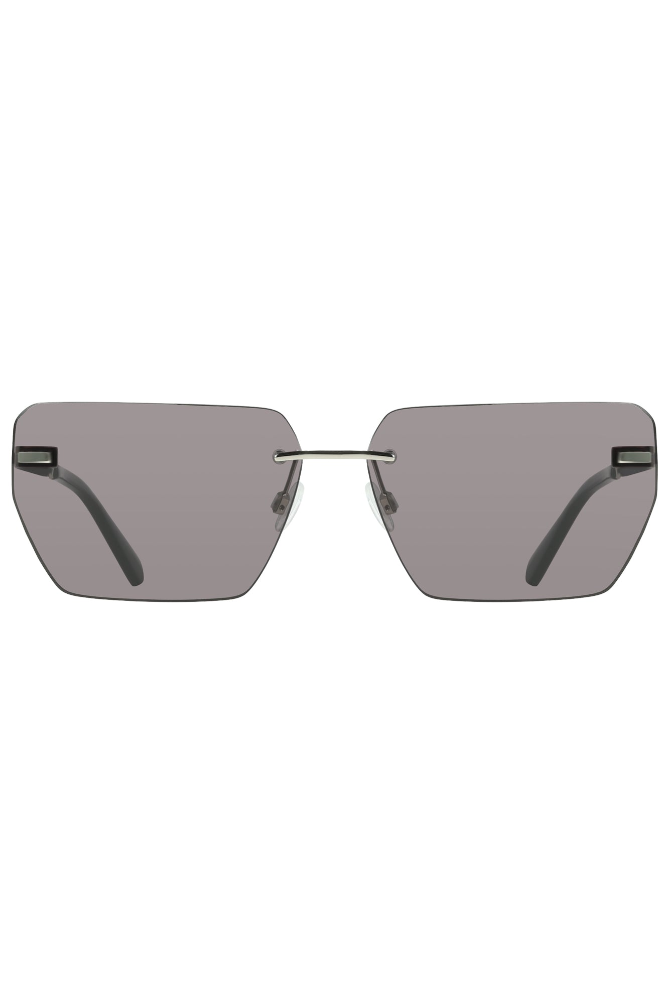 CALVIN KLEIN MEN'S SILVER SUNGLASSES 