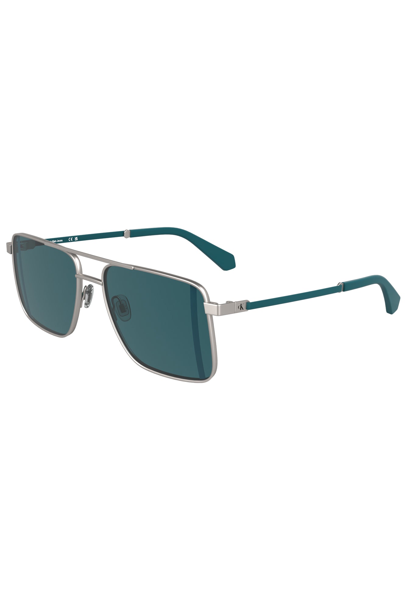 CALVIN KLEIN MEN'S SILVER SUNGLASSES 