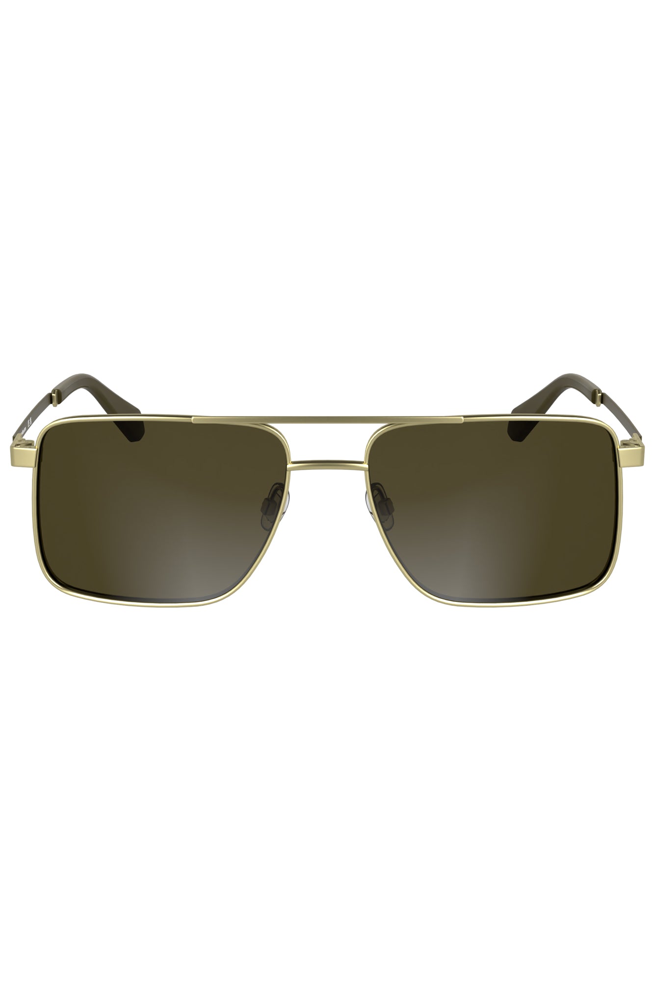 CALVIN KLEIN MEN'S GOLD SUNGLASSES 