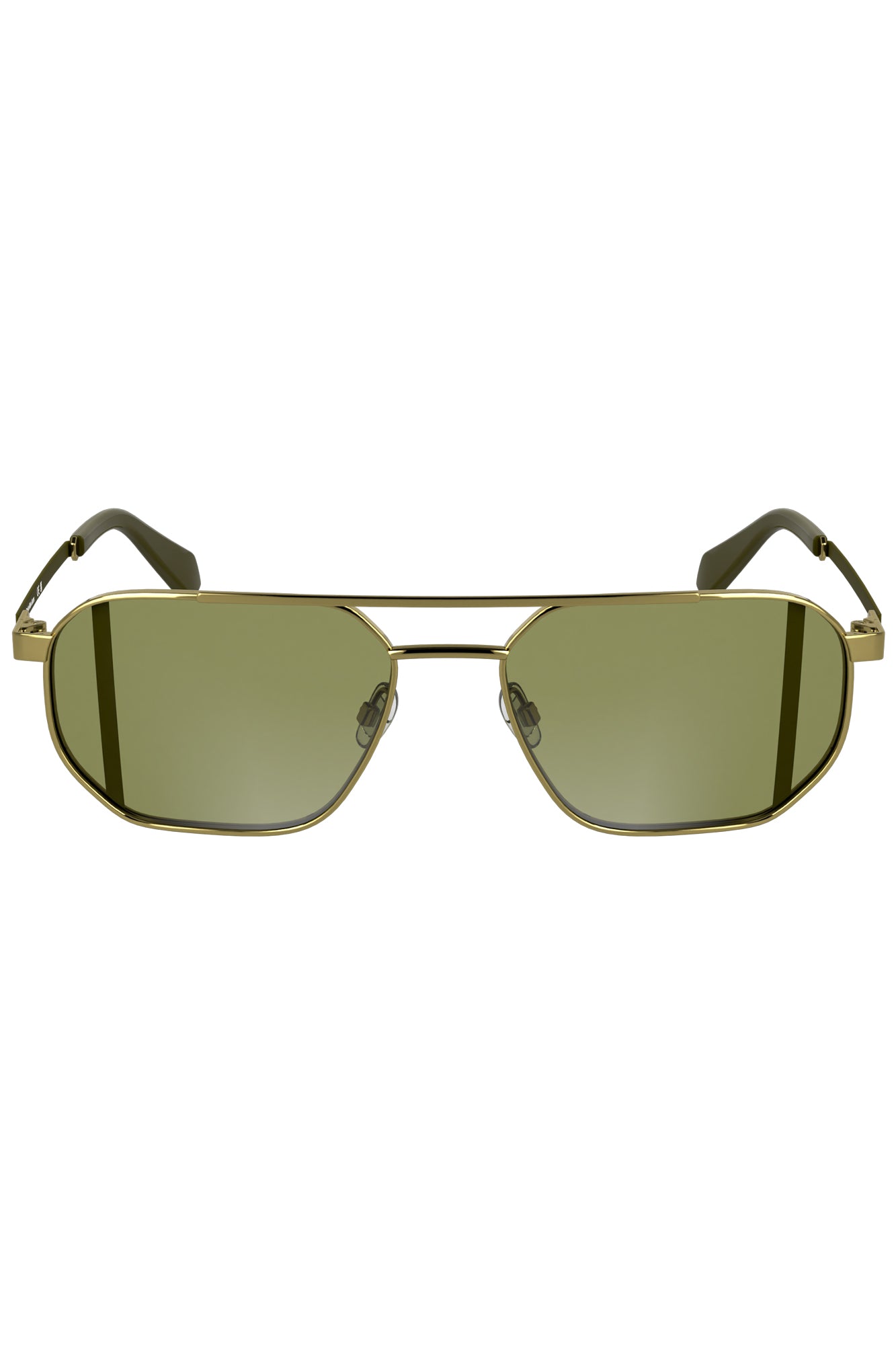 CALVIN KLEIN MEN'S GOLD SUNGLASSES 