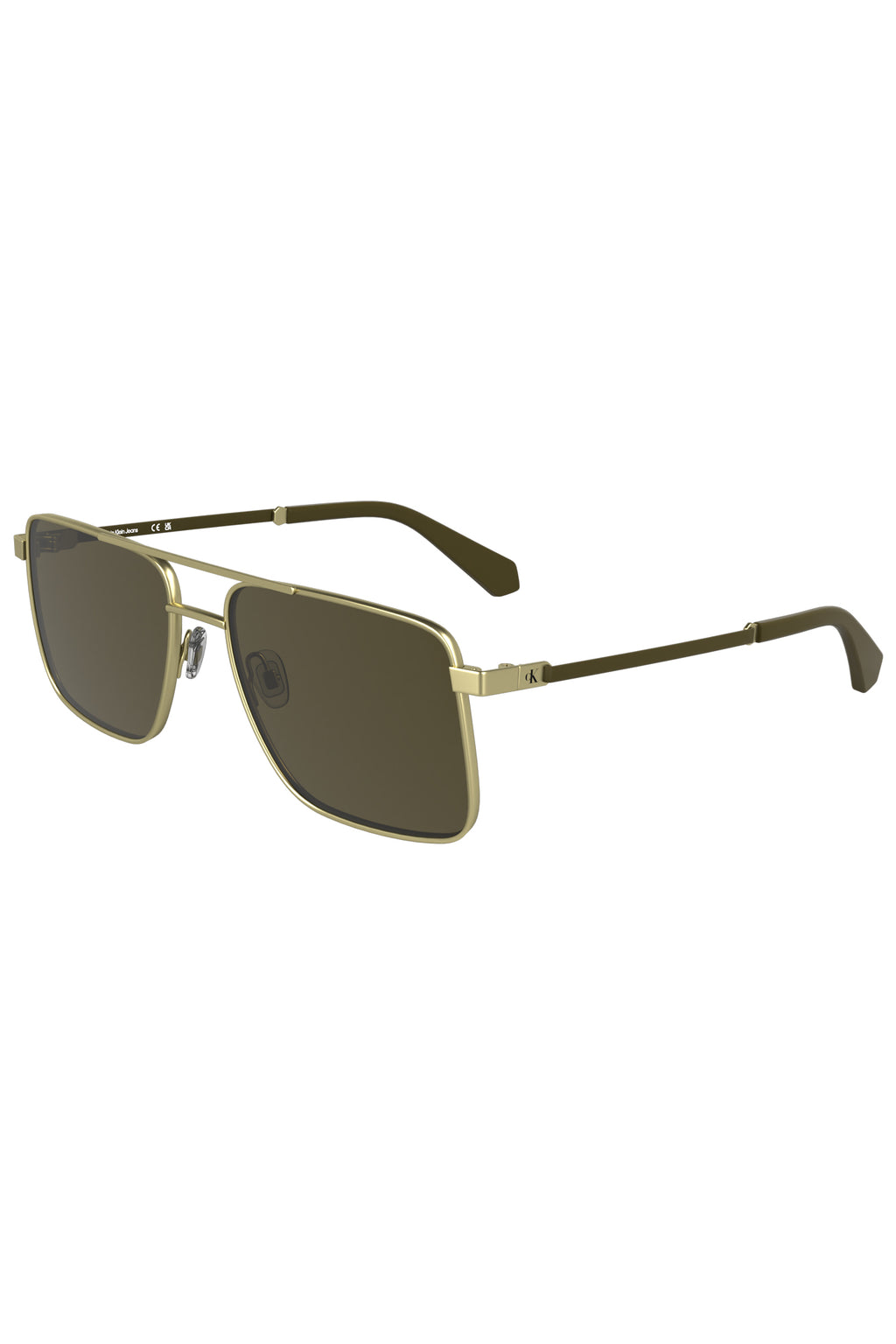 CALVIN KLEIN MEN'S GOLD SUNGLASSES 