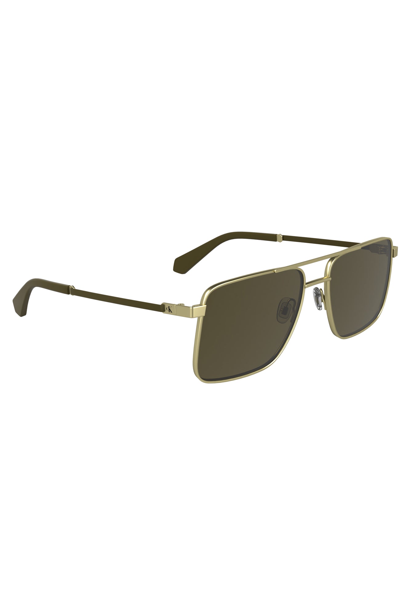 CALVIN KLEIN MEN'S GOLD SUNGLASSES 