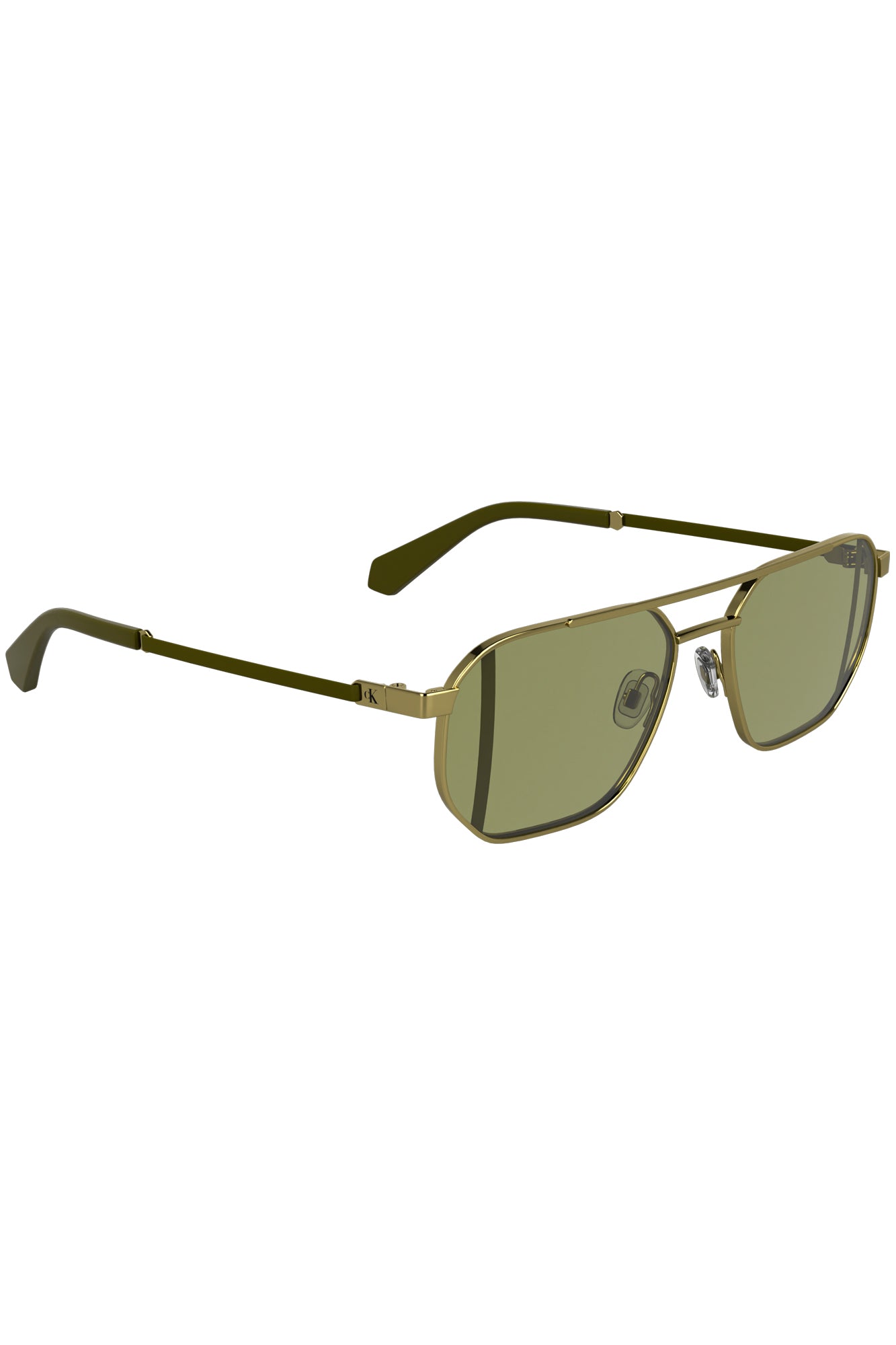 CALVIN KLEIN MEN'S GOLD SUNGLASSES 