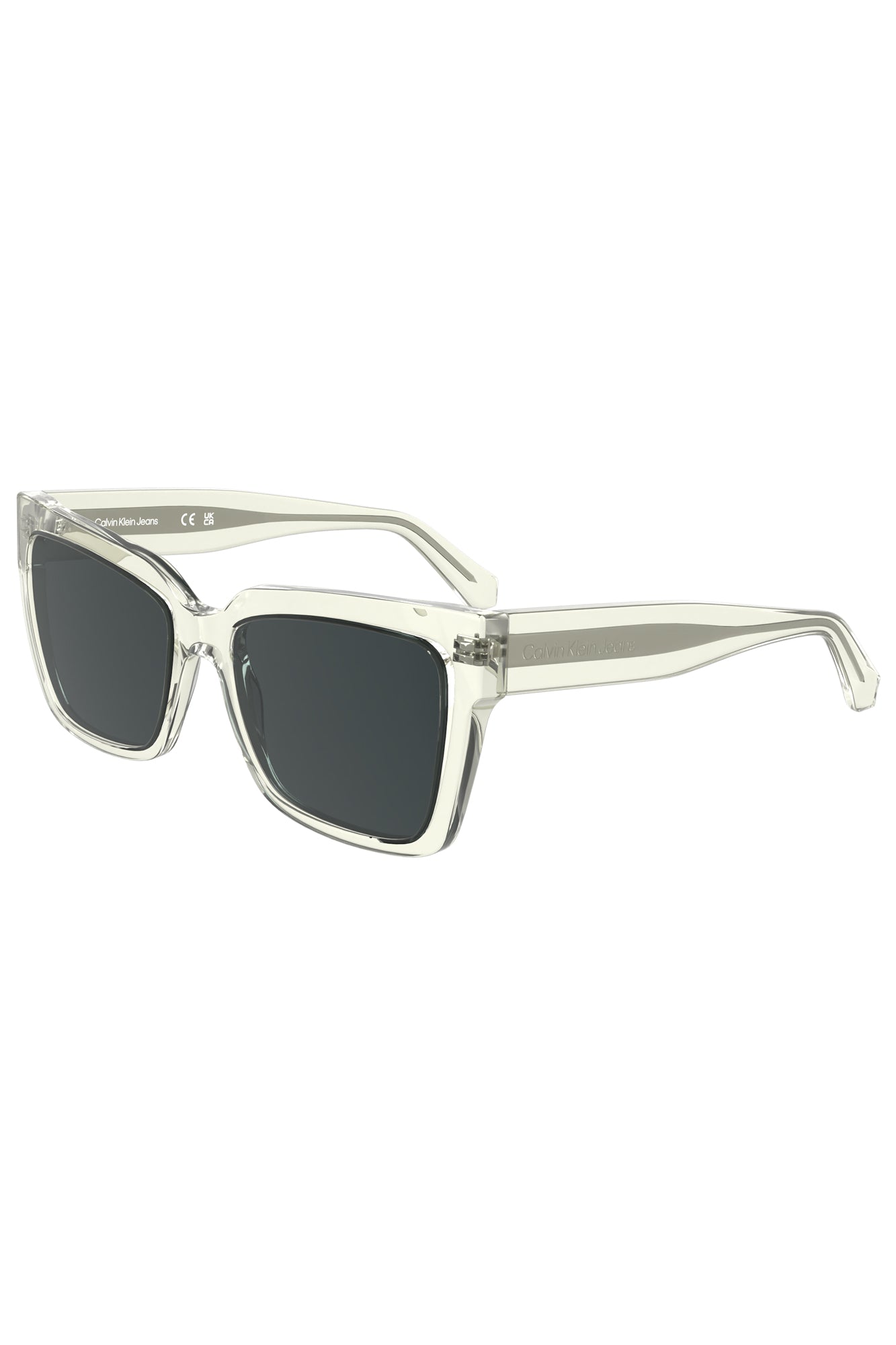 CALVIN KLEIN MEN'S TRANSPARENT SUNGLASSES 