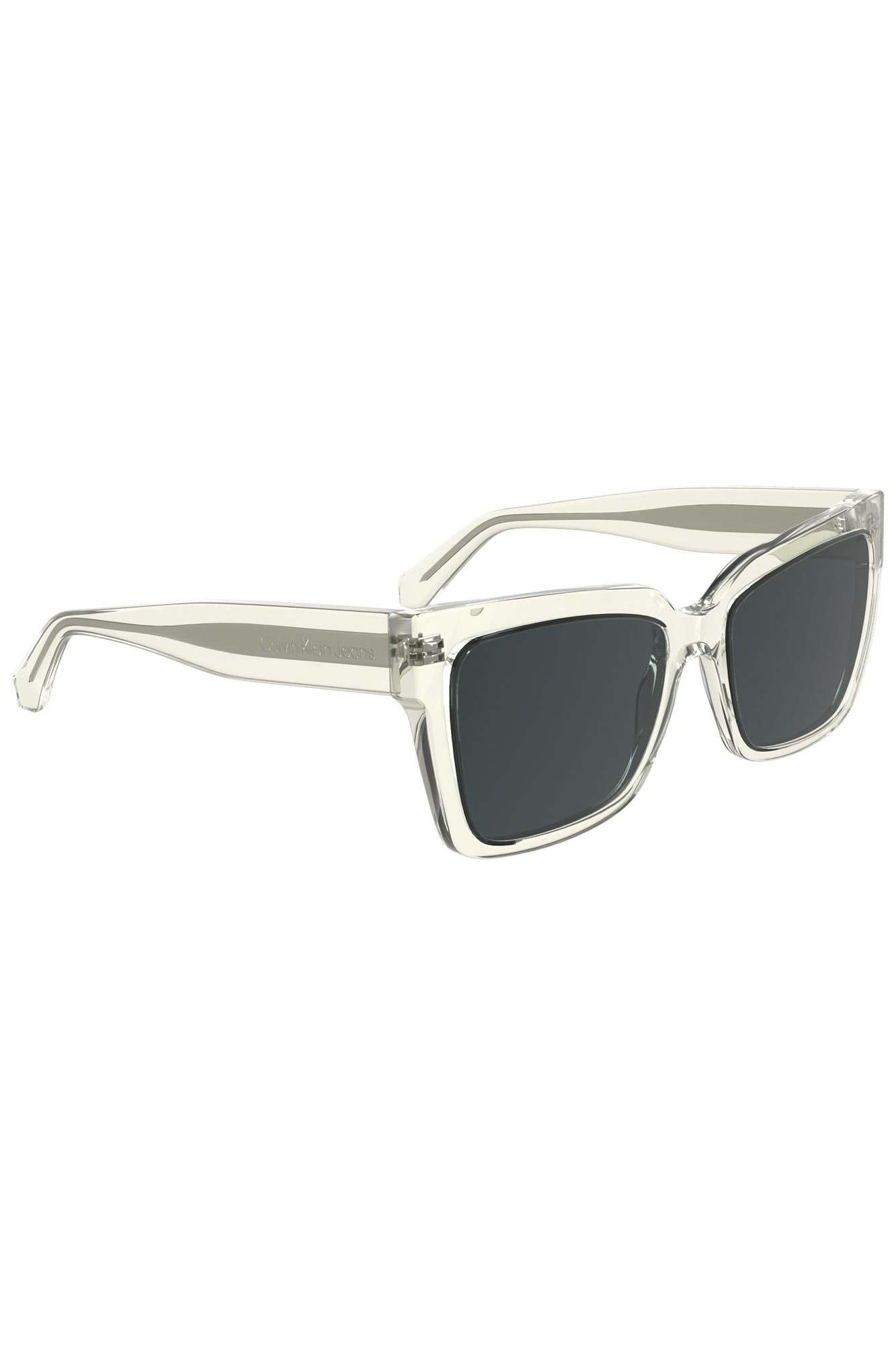 CALVIN KLEIN MEN'S TRANSPARENT SUNGLASSES 