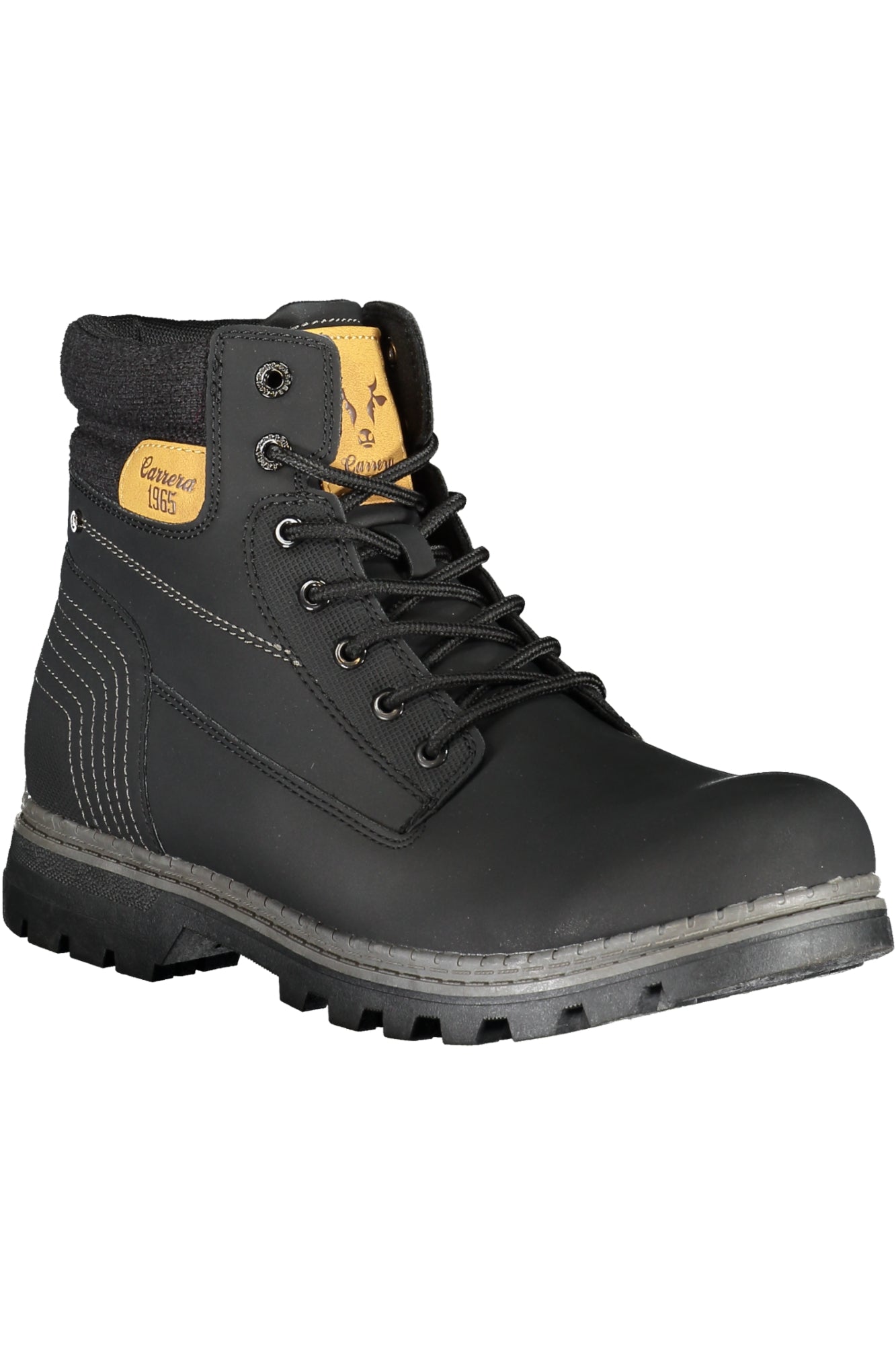 BOTA NEGRA DE HOMBRE CARRERA 