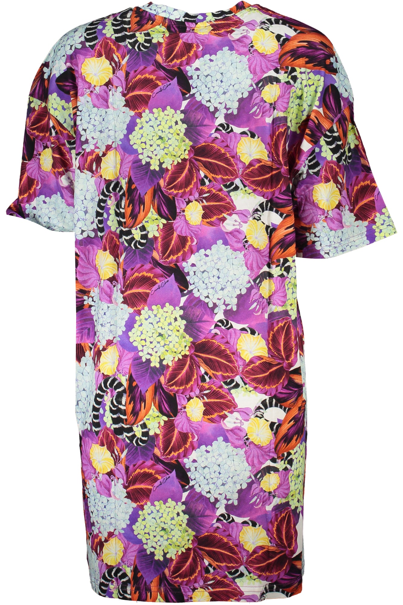 CAVALLI CLASS WOMEN'S SHORT PURPLE DRESS 