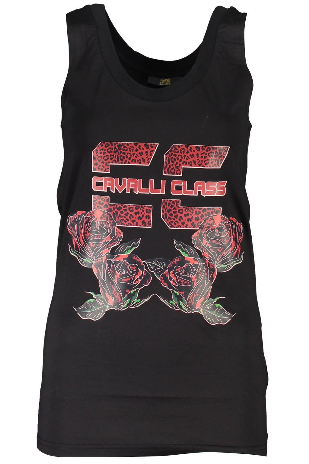 CAMISETA DE TIRANTES NEGRA PARA MUJER CAVALLI CLASS 