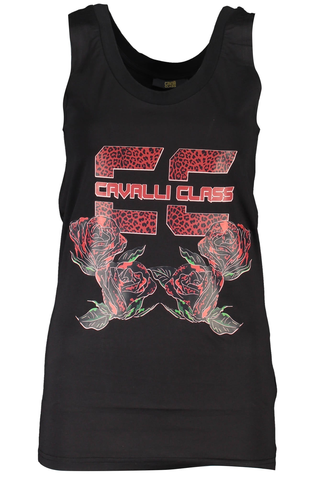 CAVALLI CLASS WOMEN'S BLACK TANK TOP 