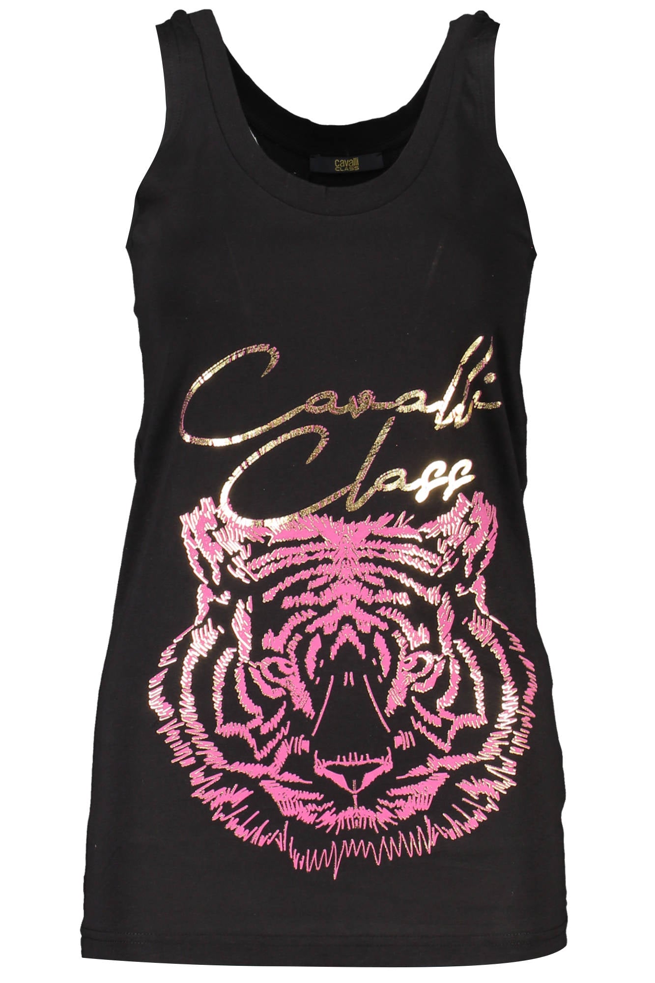 CAVALLI CLASS WOMEN'S BLACK TANK TOP 