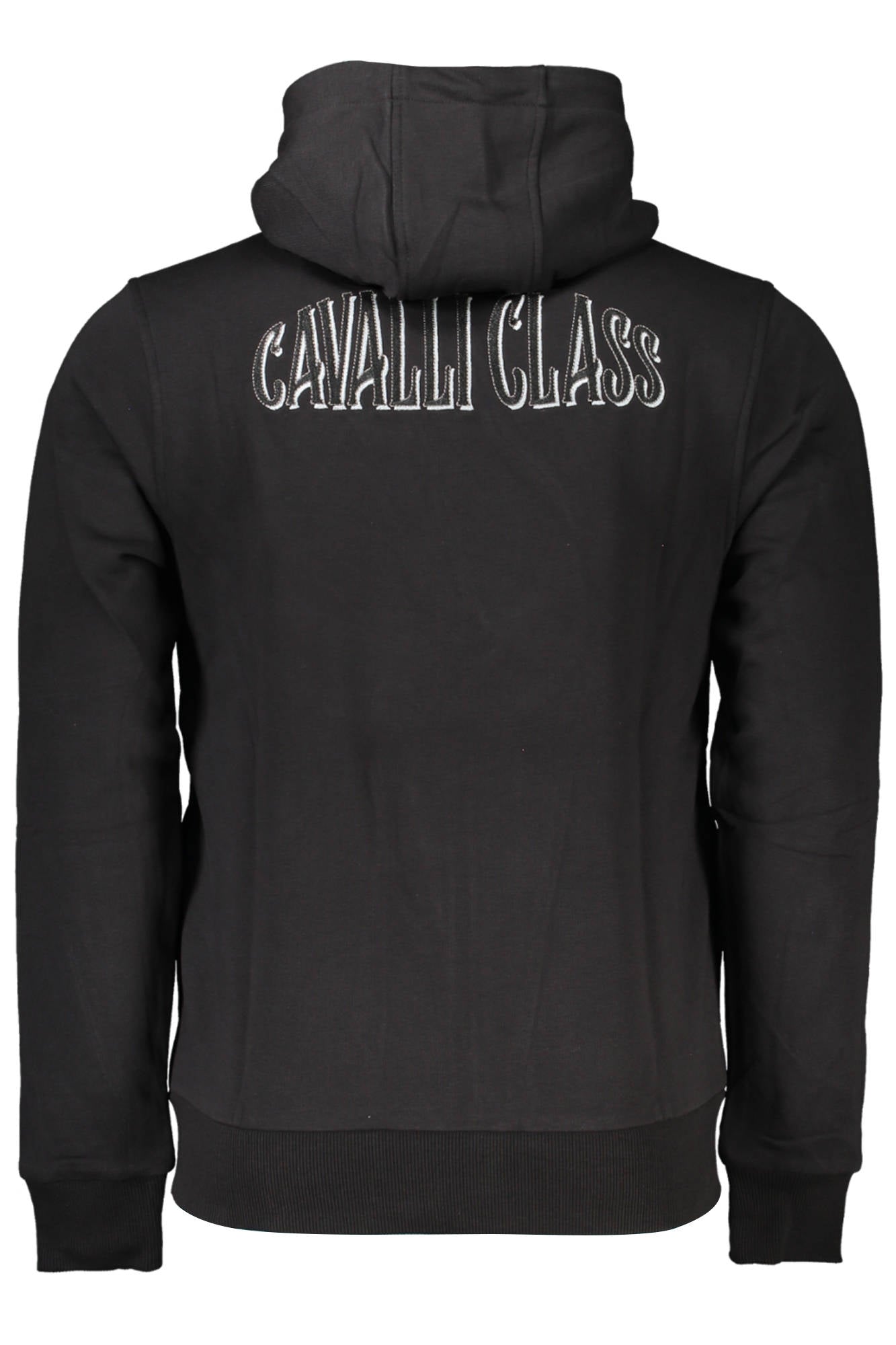 CAVALLI CLASS FELPA CON ZIP UOMO NERO