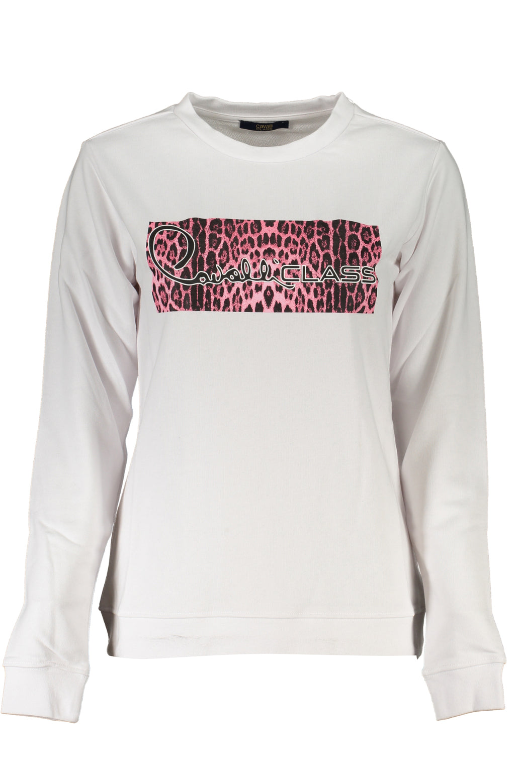 CAVALLI CLASS WOMEN'S ZIP-UP SWEATSHIRT WHITE 