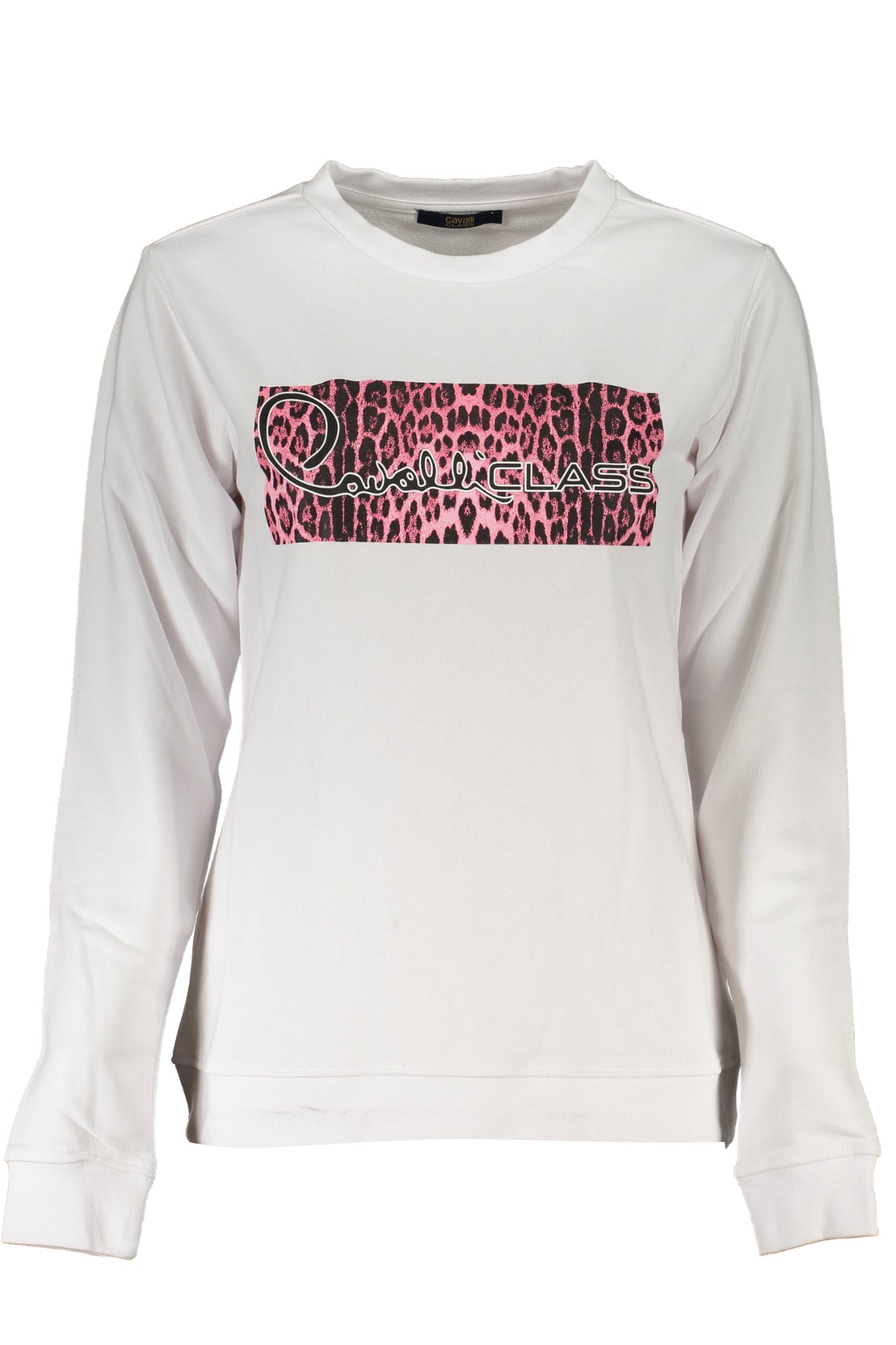 CAVALLI CLASS WOMEN'S ZIP-UP SWEATSHIRT WHITE 