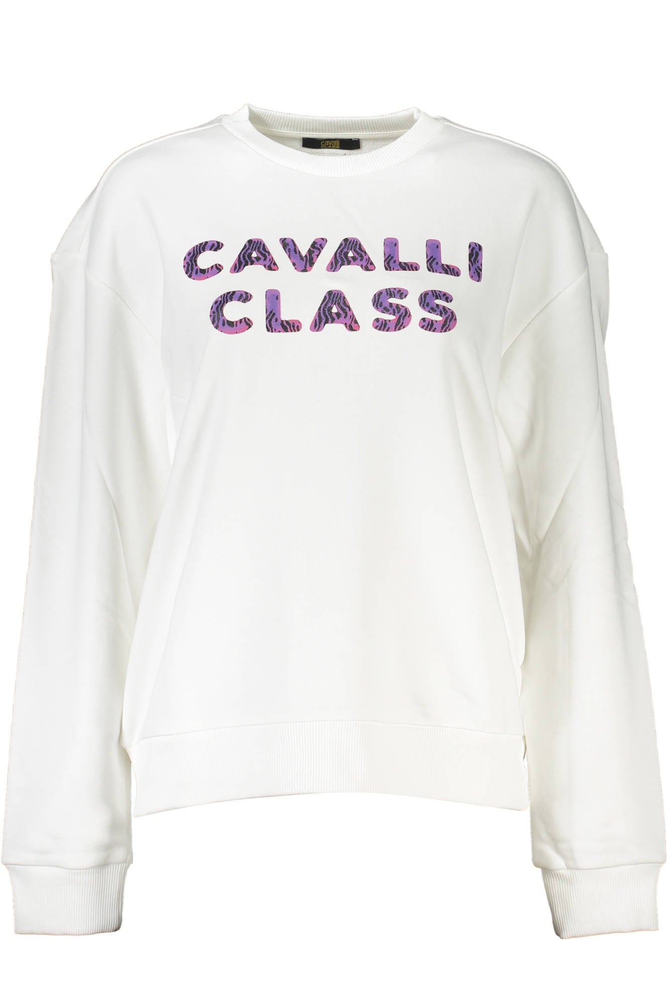 CAVALLI CLASS WOMEN'S ZIP-UP SWEATSHIRT WHITE 