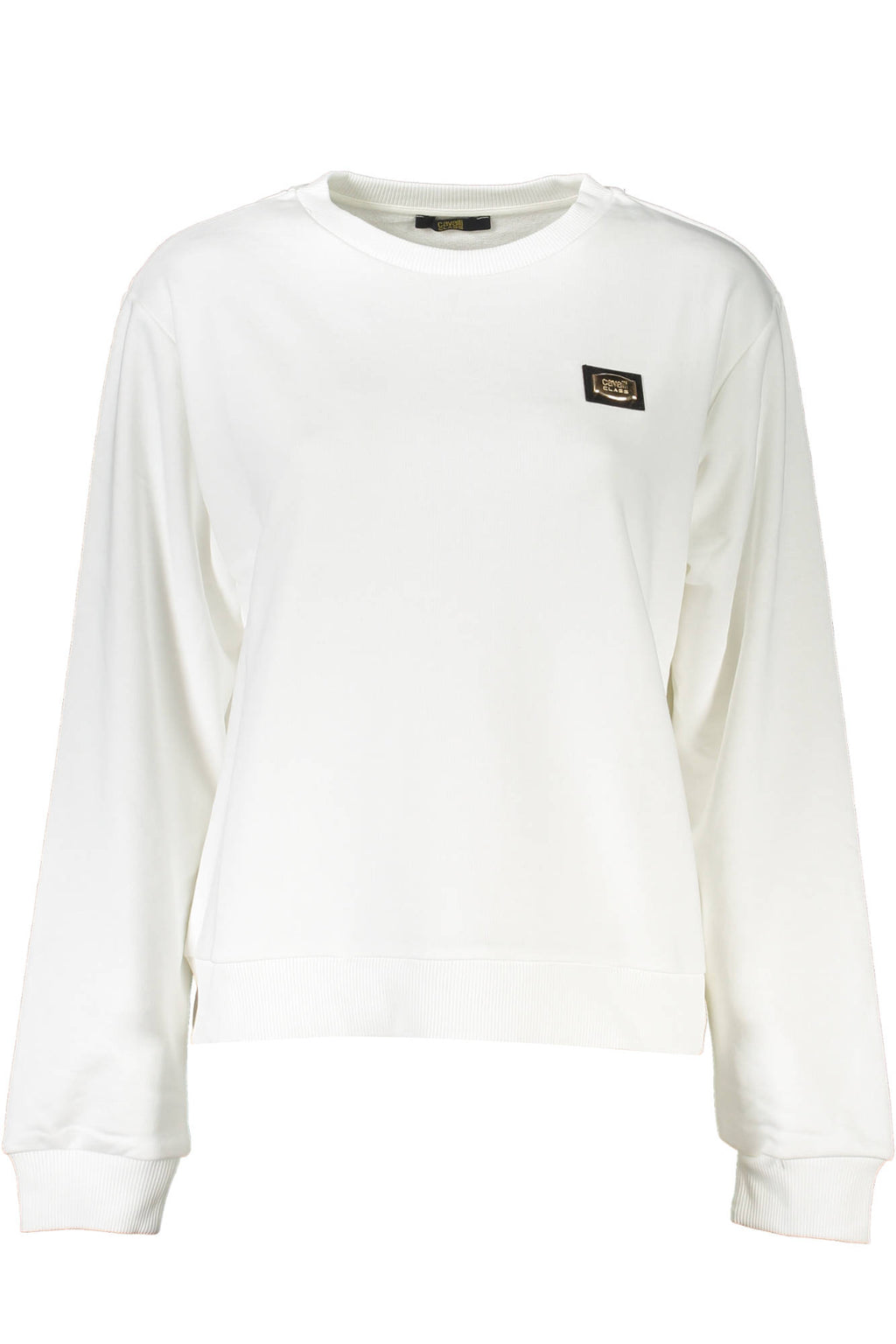 CAVALLI CLASS WOMEN'S ZIP-UP SWEATSHIRT WHITE 