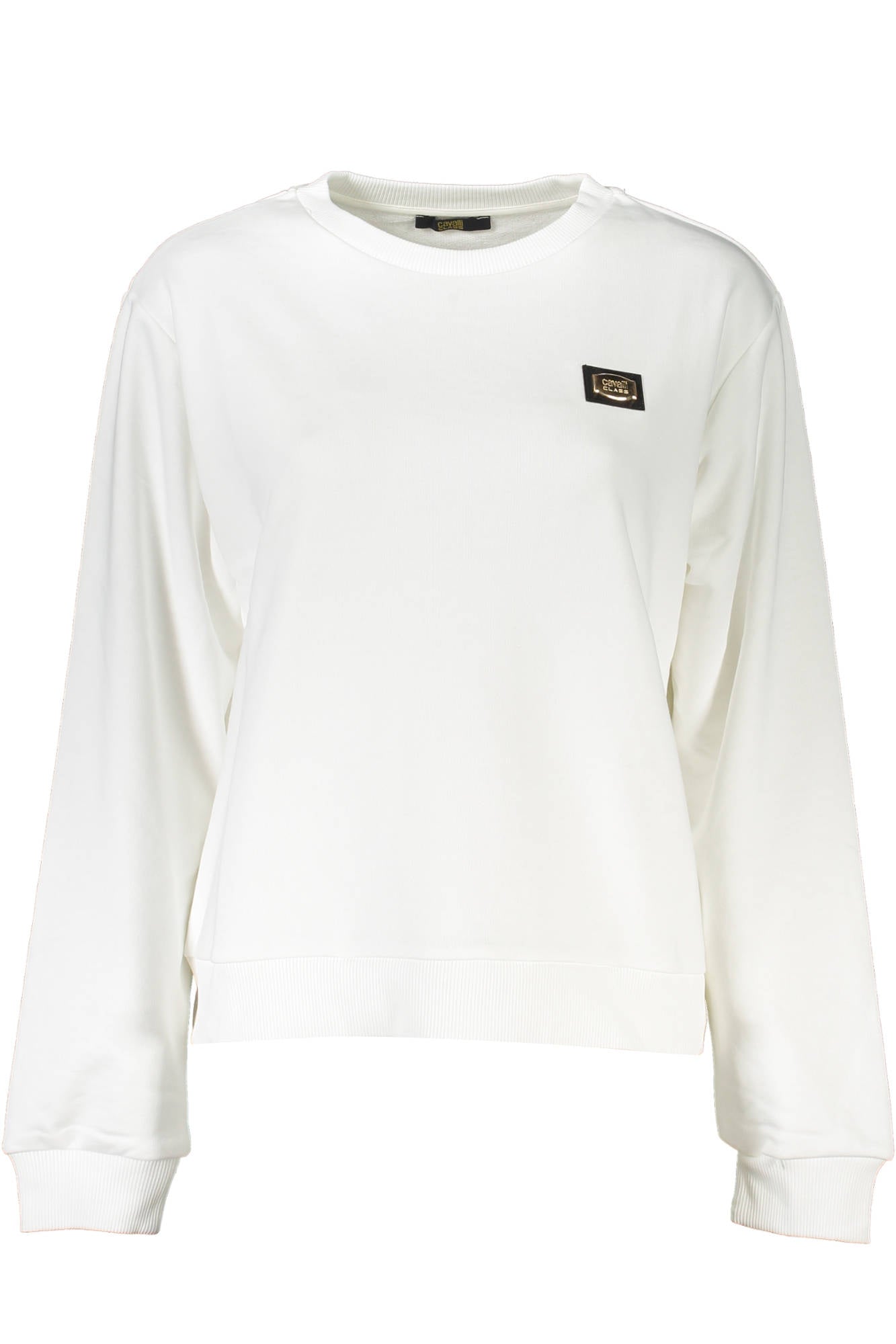 CAVALLI CLASS WOMEN'S ZIP-UP SWEATSHIRT WHITE 