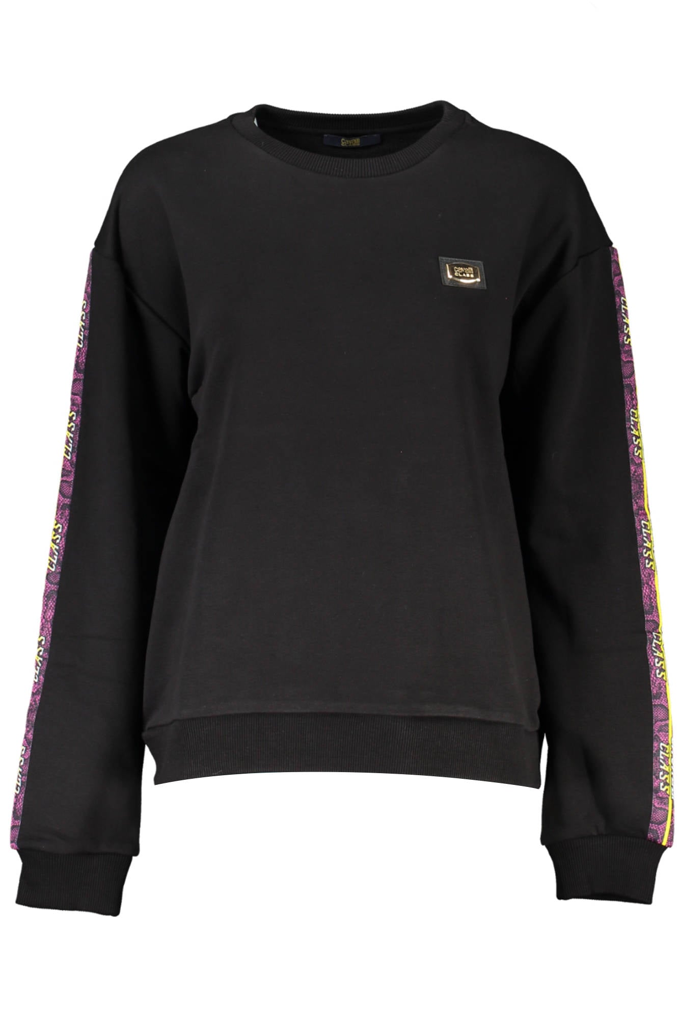 SUDADERA CON CREMALLERA PARA MUJER CAVALLI CLASS NEGRA 