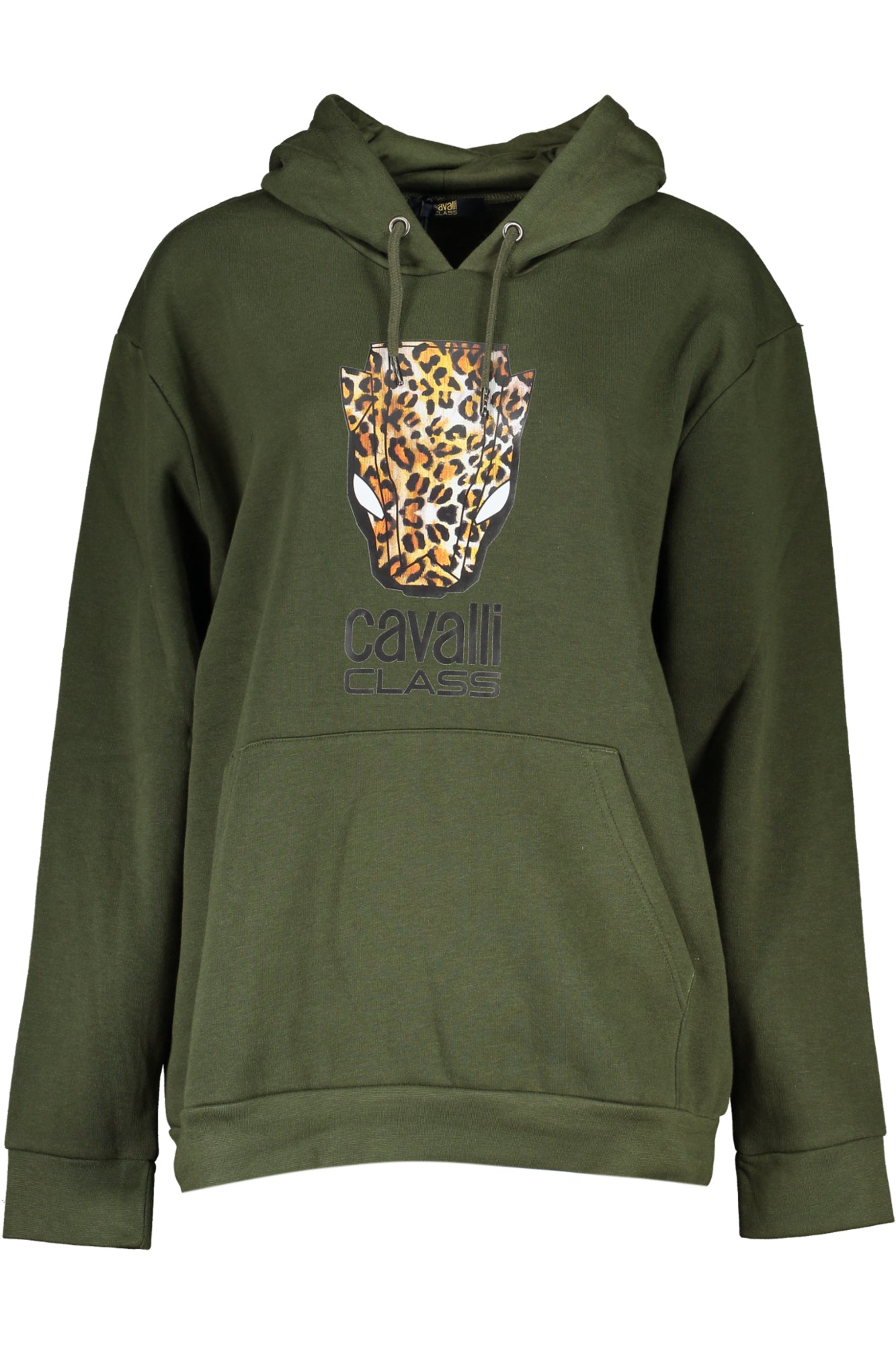CAVALLI CLASS WOMEN'S ZIP-UP SWEATSHIRT, GREEN 