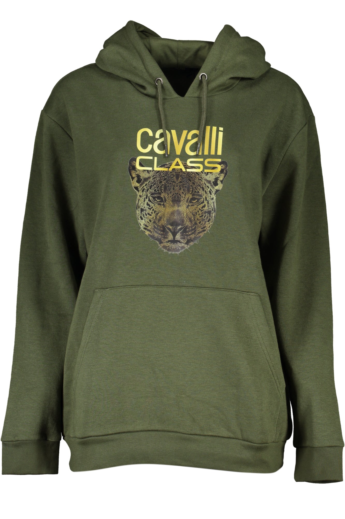 CAVALLI CLASS WOMEN'S ZIP-UP SWEATSHIRT, GREEN 