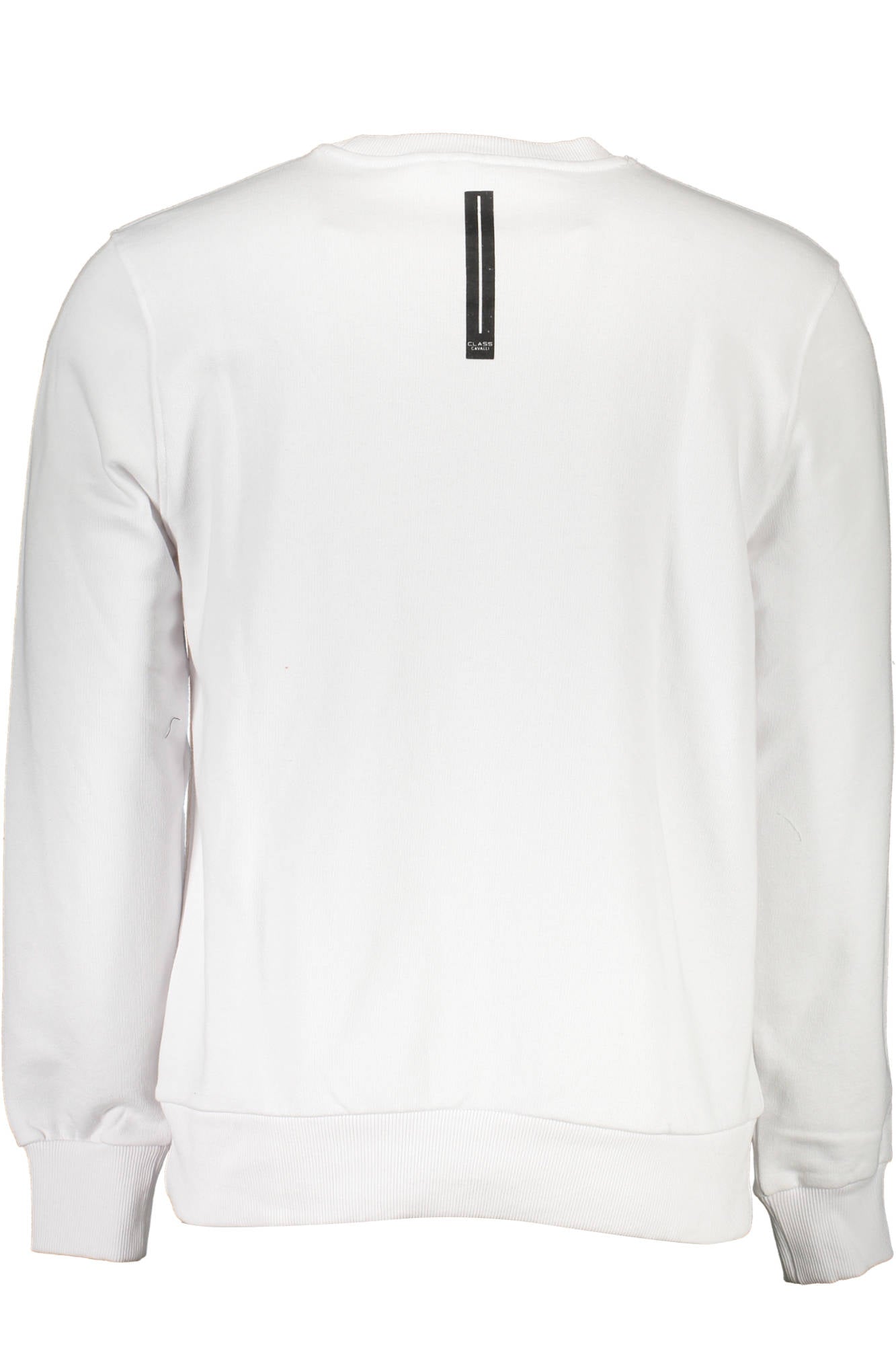 CAVALLI CLASS MEN'S ZIP-UP SWEATSHIRT WHITE 