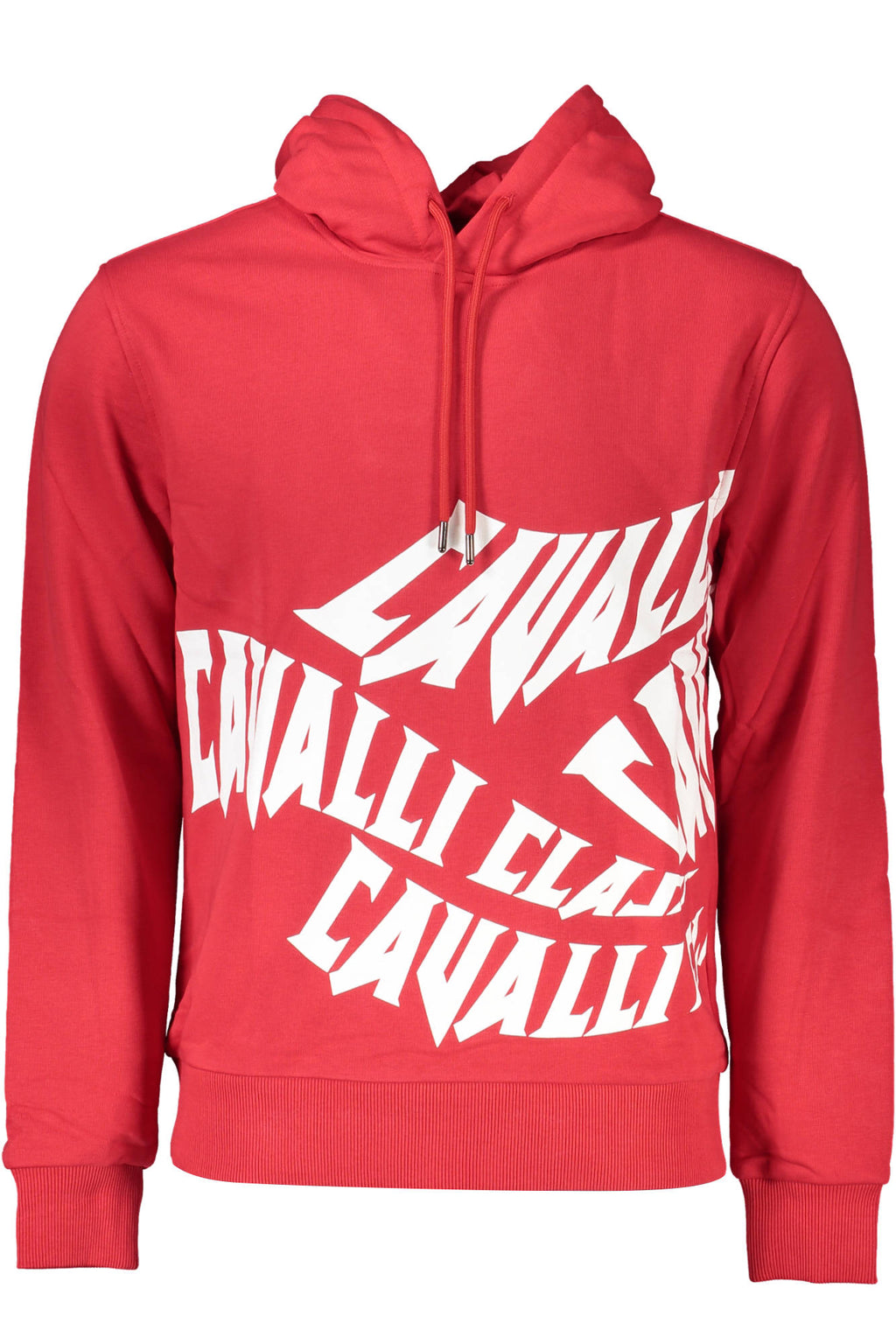 CAVALLI CLASS FELPA SENZA ZIP UOMO ROSSO