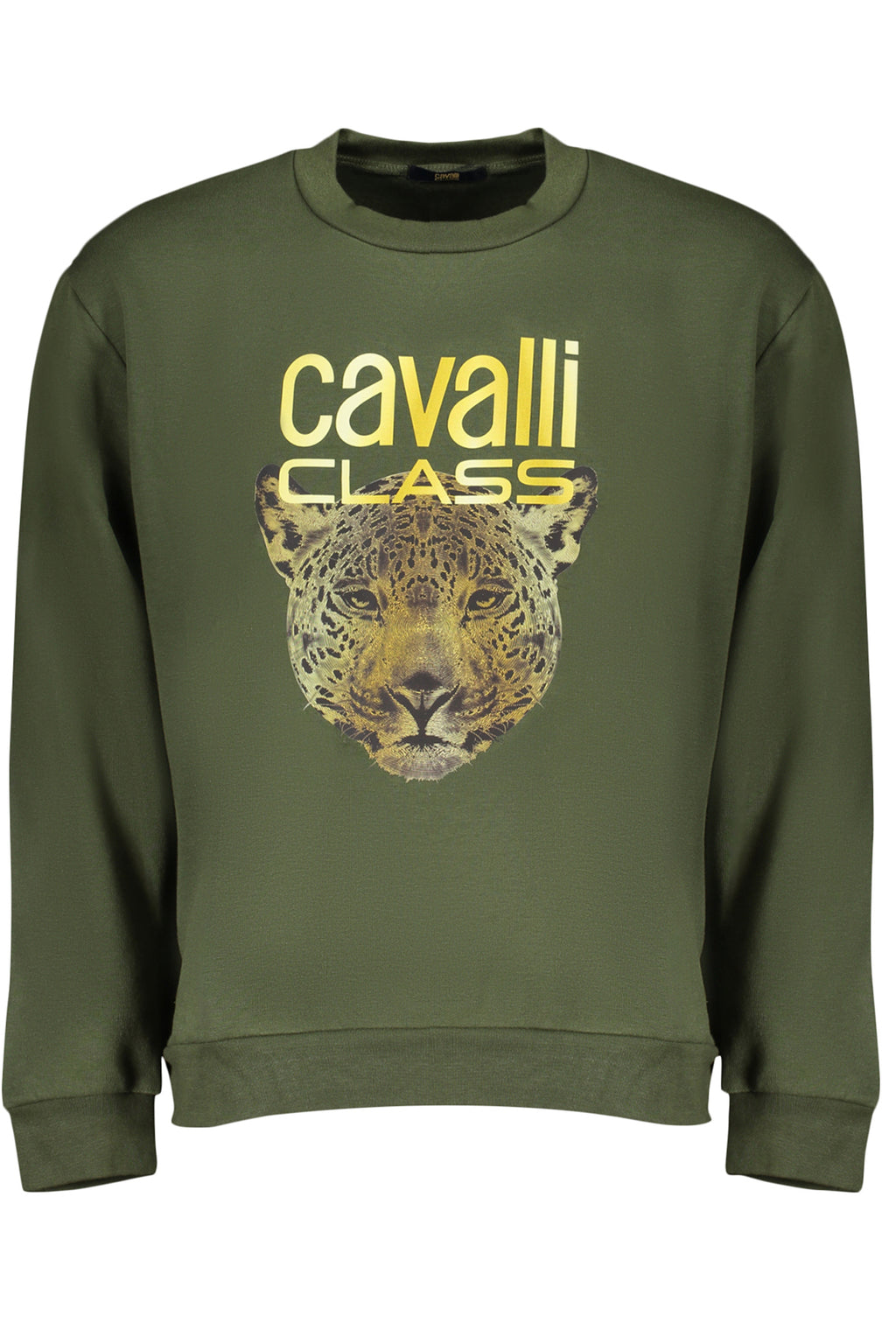 CAVALLI CLASS FELPA SENZA ZIP UOMO VERDE