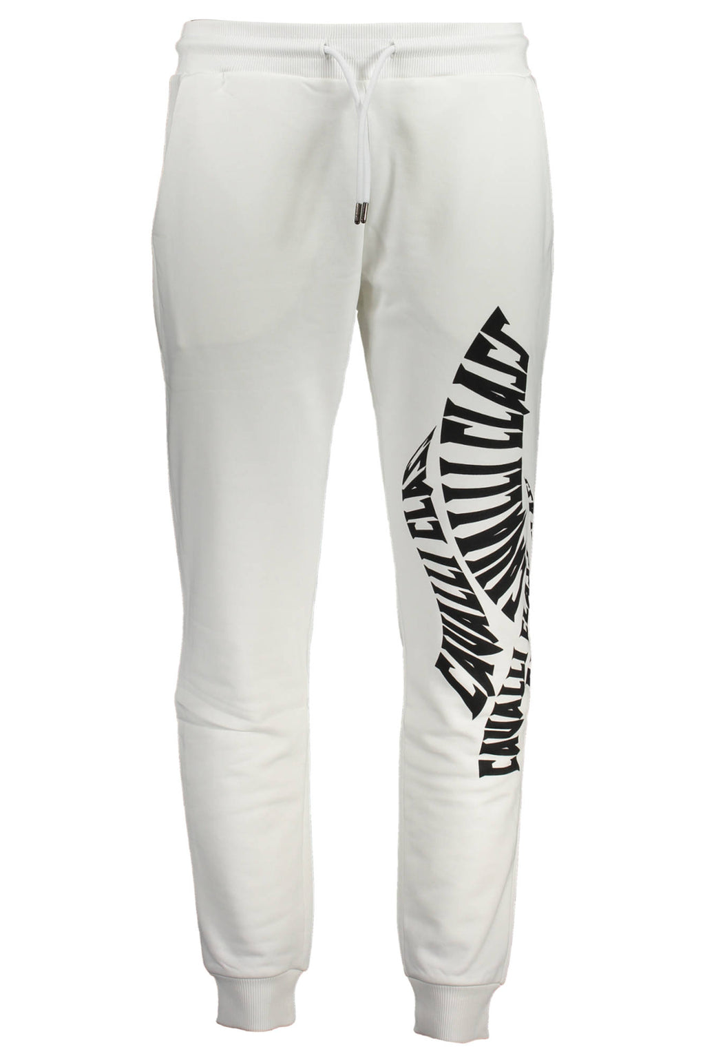 CAVALLI CLASS MEN'S WHITE TROUSERS 