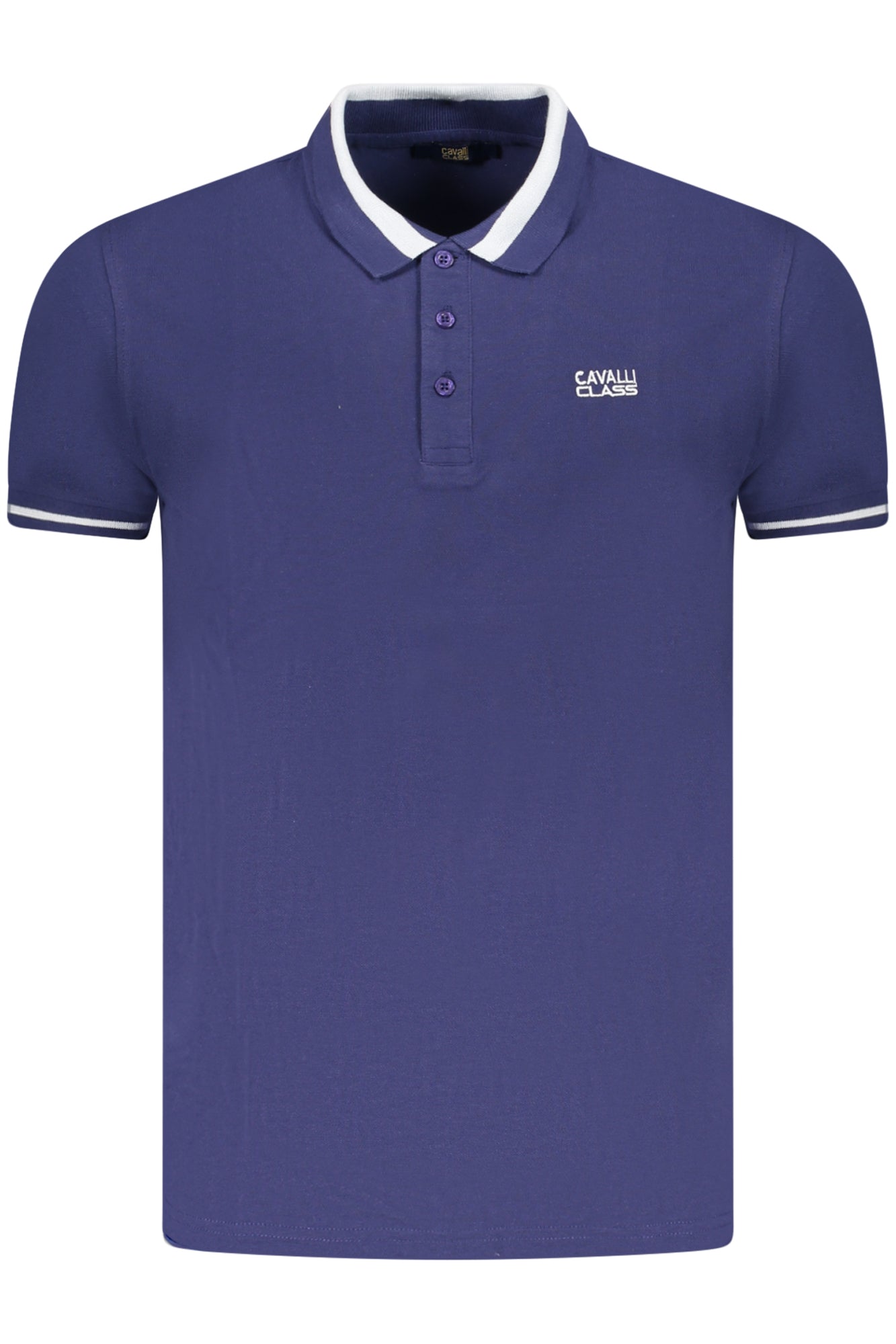 POLO DE MANGA CORTA PARA HOMBRE CAVALLI CLASS, AZUL 