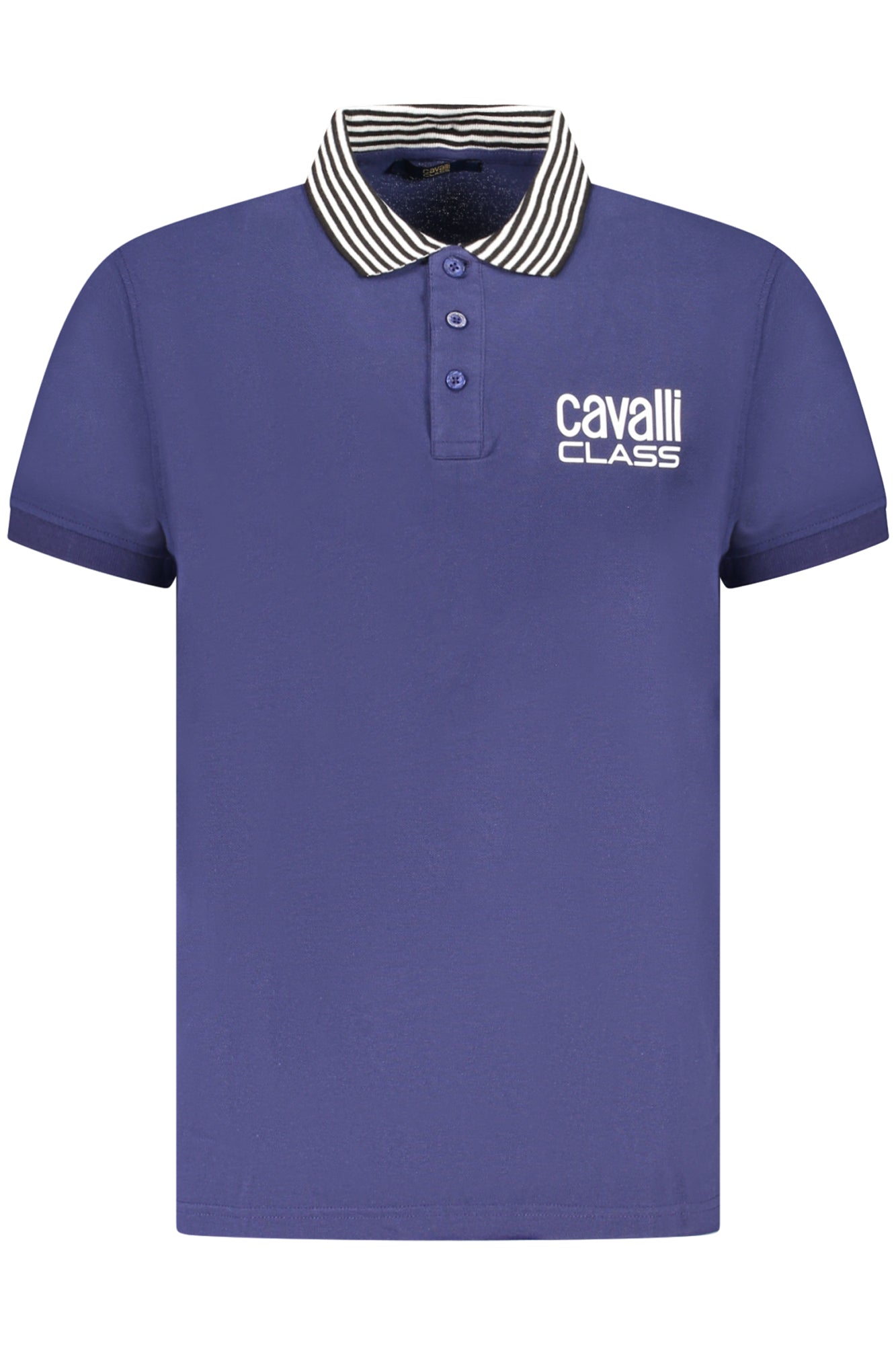 POLO DE MANGA CORTA PARA HOMBRE CAVALLI CLASS, AZUL 