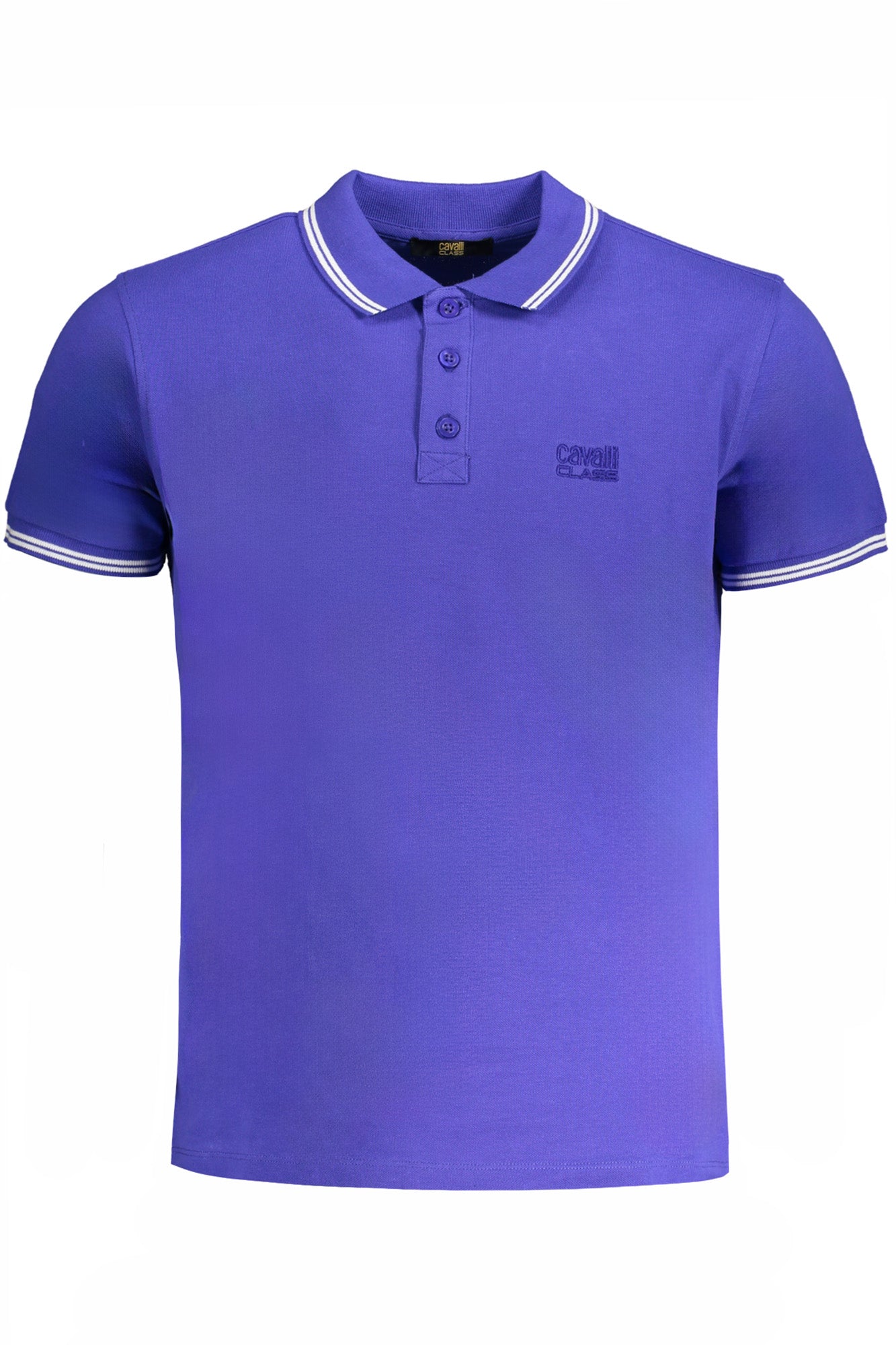 POLO DE MANGA CORTA PARA HOMBRE CAVALLI CLASS, AZUL 
