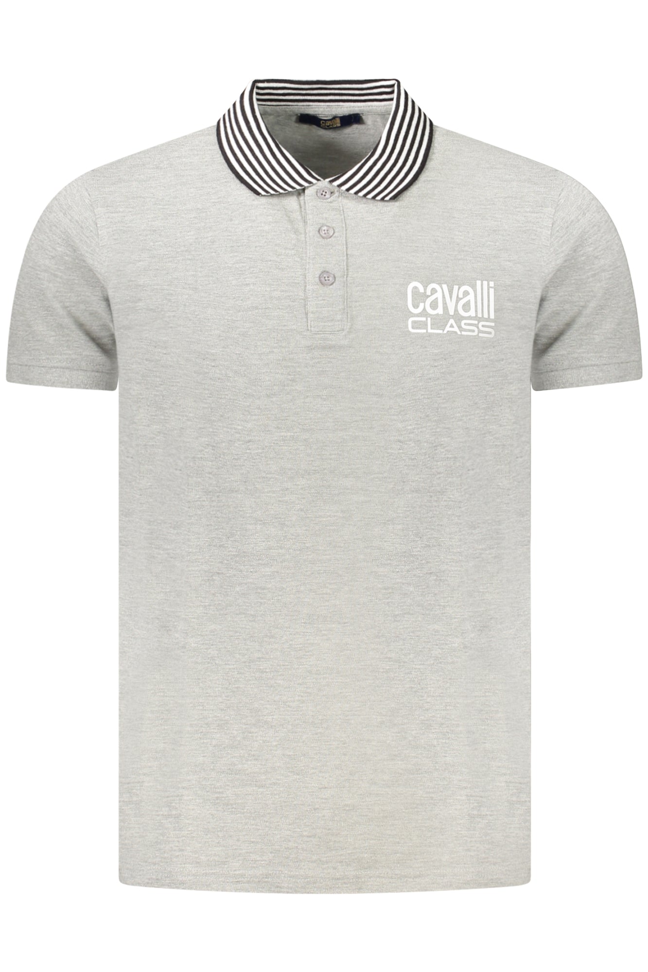 CAVALLI CLASS POLO MANICHE CORTE UOMO GRIGIO