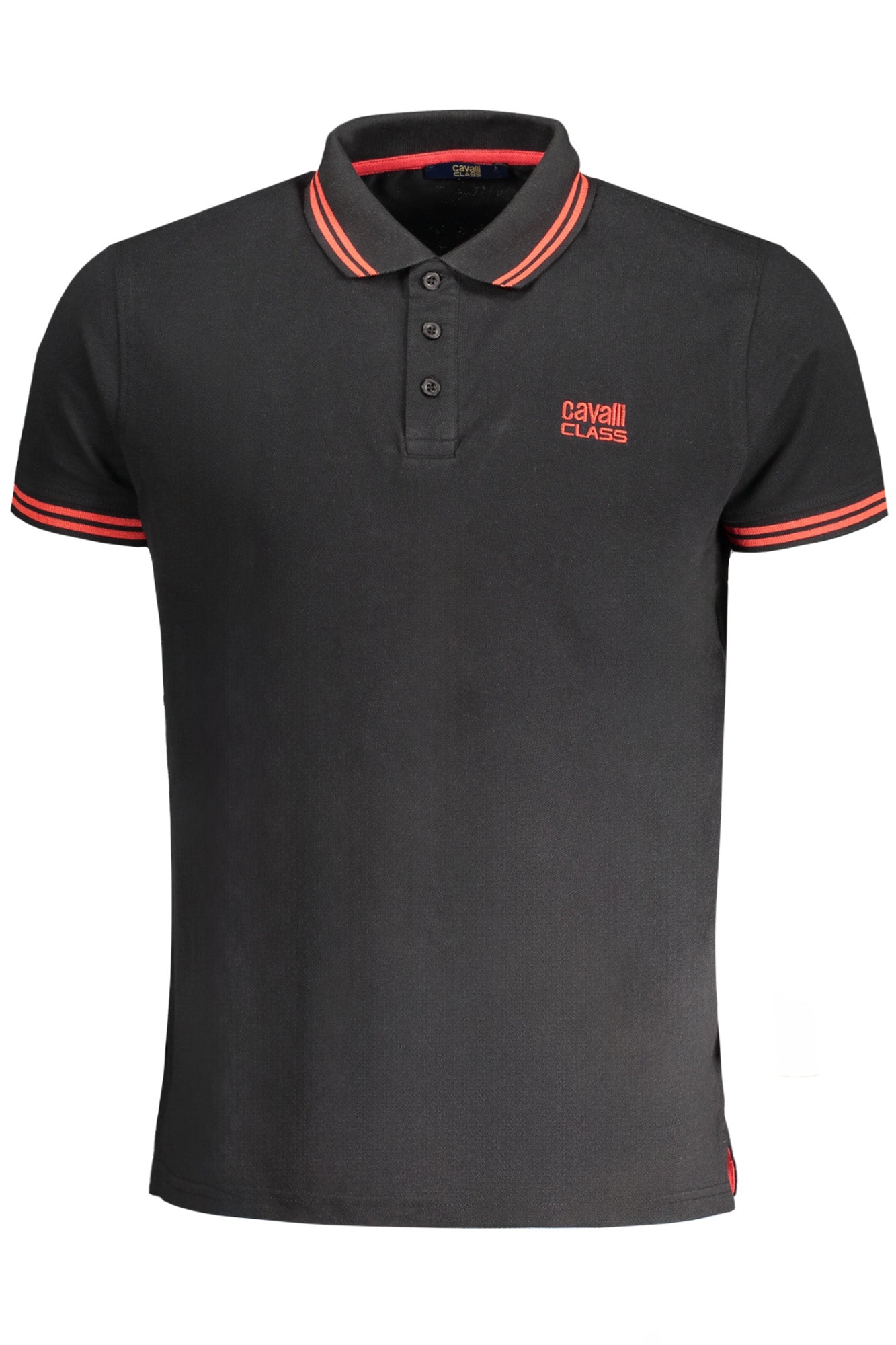 POLO DE MANGA CORTA PARA HOMBRE CAVALLI CLASS, NEGRO 