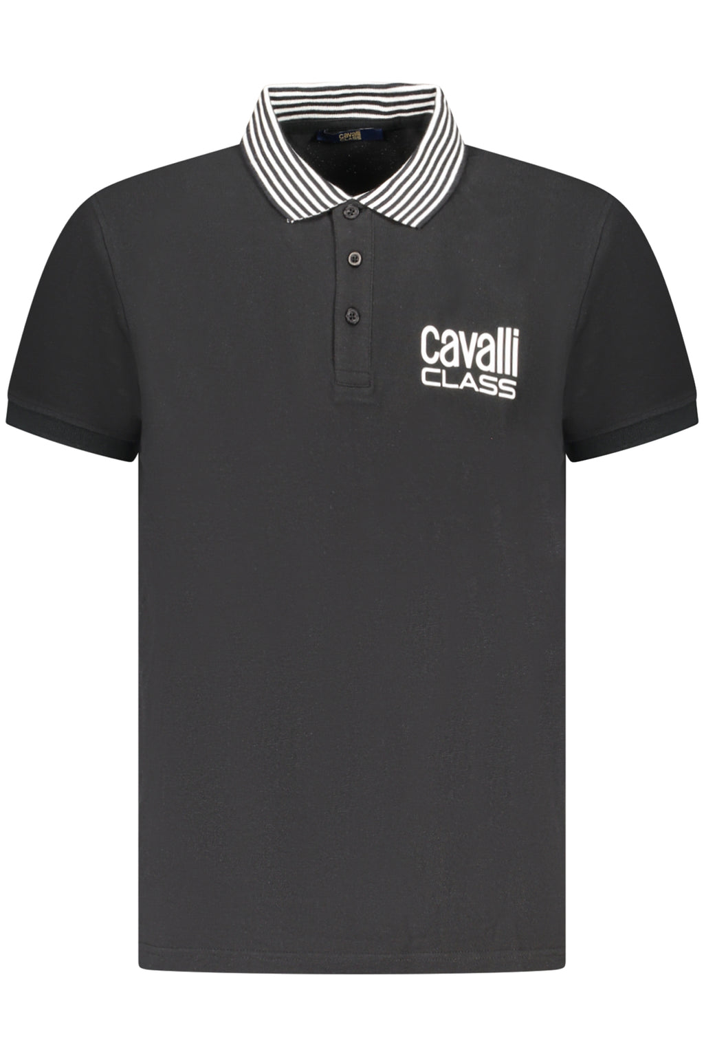 POLO DE MANGA CORTA PARA HOMBRE CAVALLI CLASS, NEGRO 