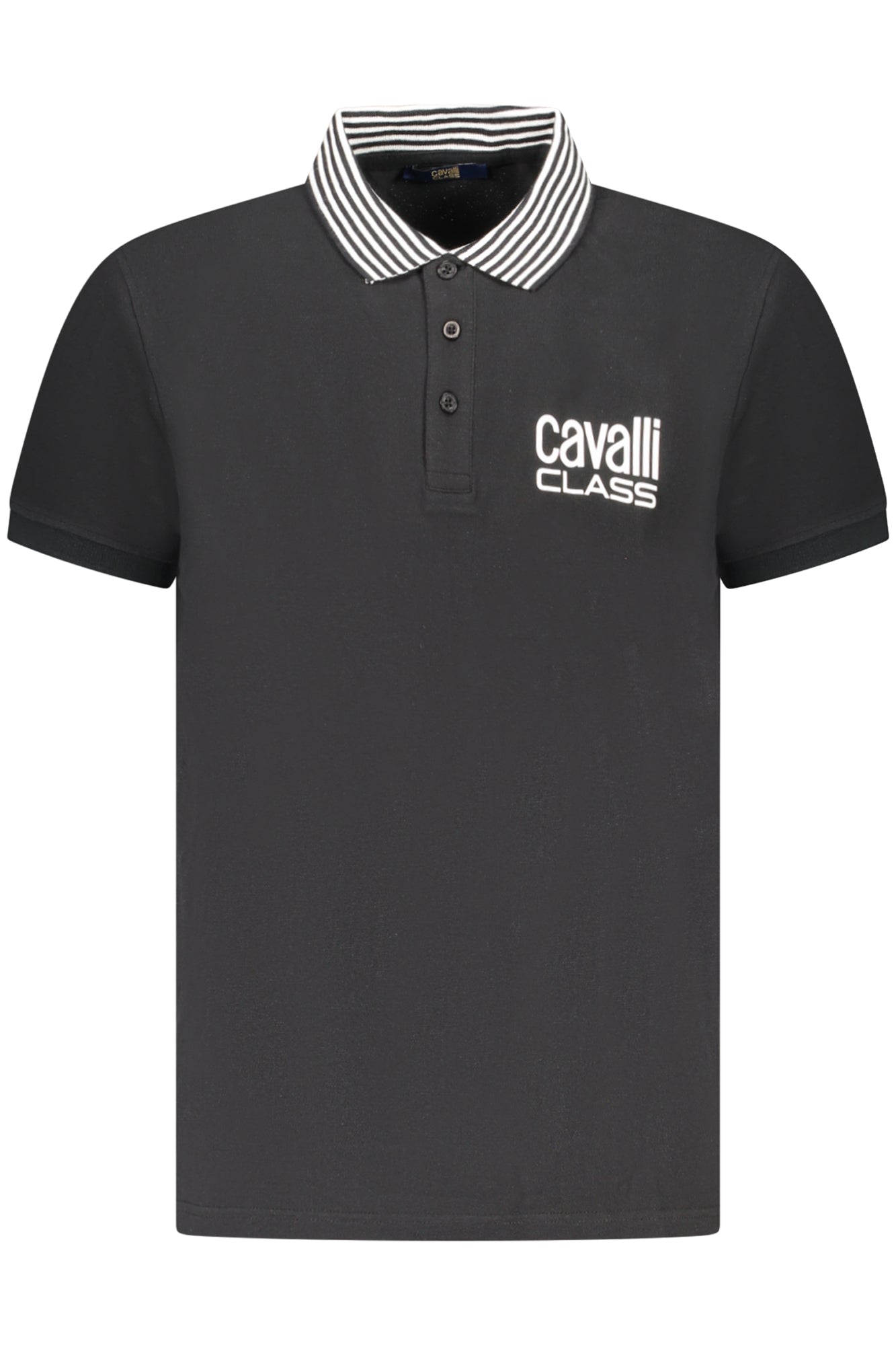 POLO DE MANGA CORTA PARA HOMBRE CAVALLI CLASS, NEGRO 
