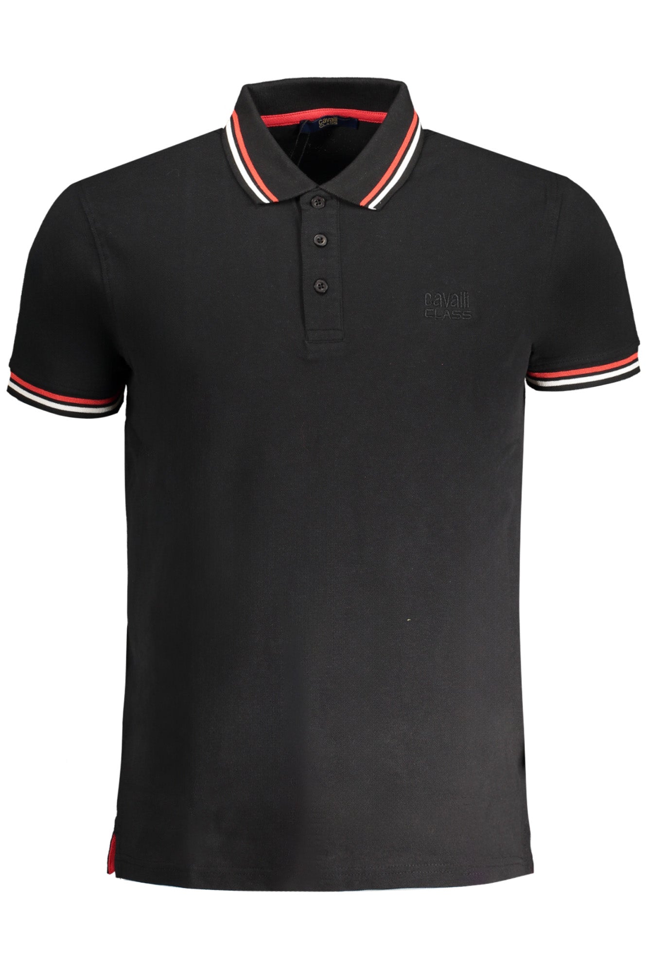 POLO DE MANGA CORTA PARA HOMBRE CAVALLI CLASS, NEGRO 