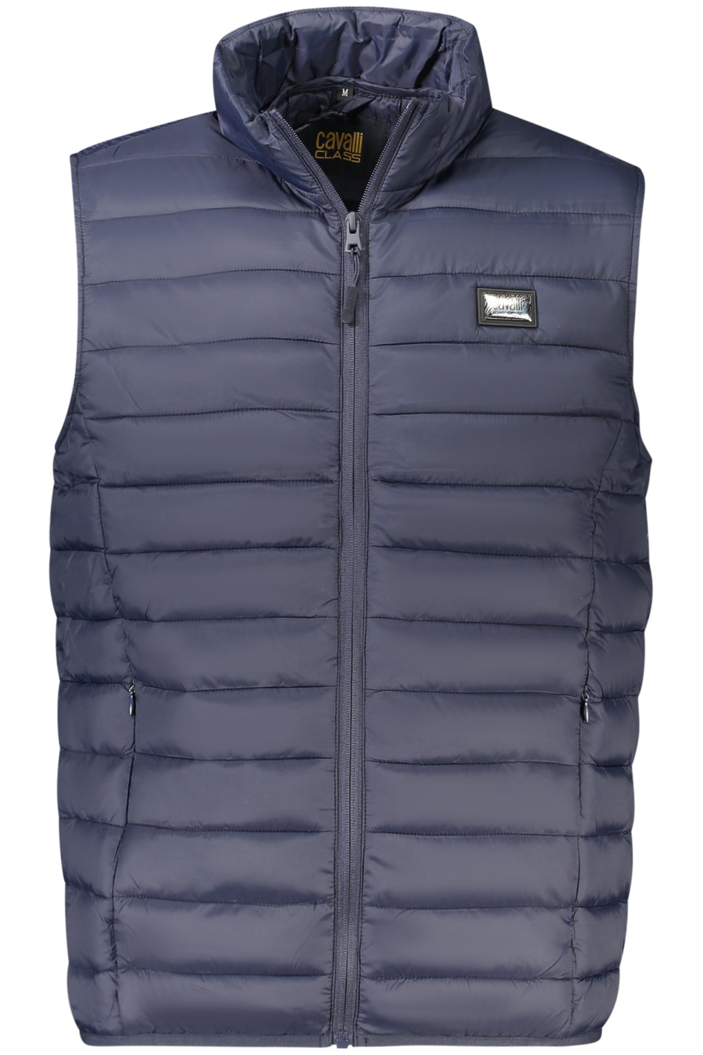 CAVALLI CLASS MEN'S BLUE SLEEVELESS JACKET 