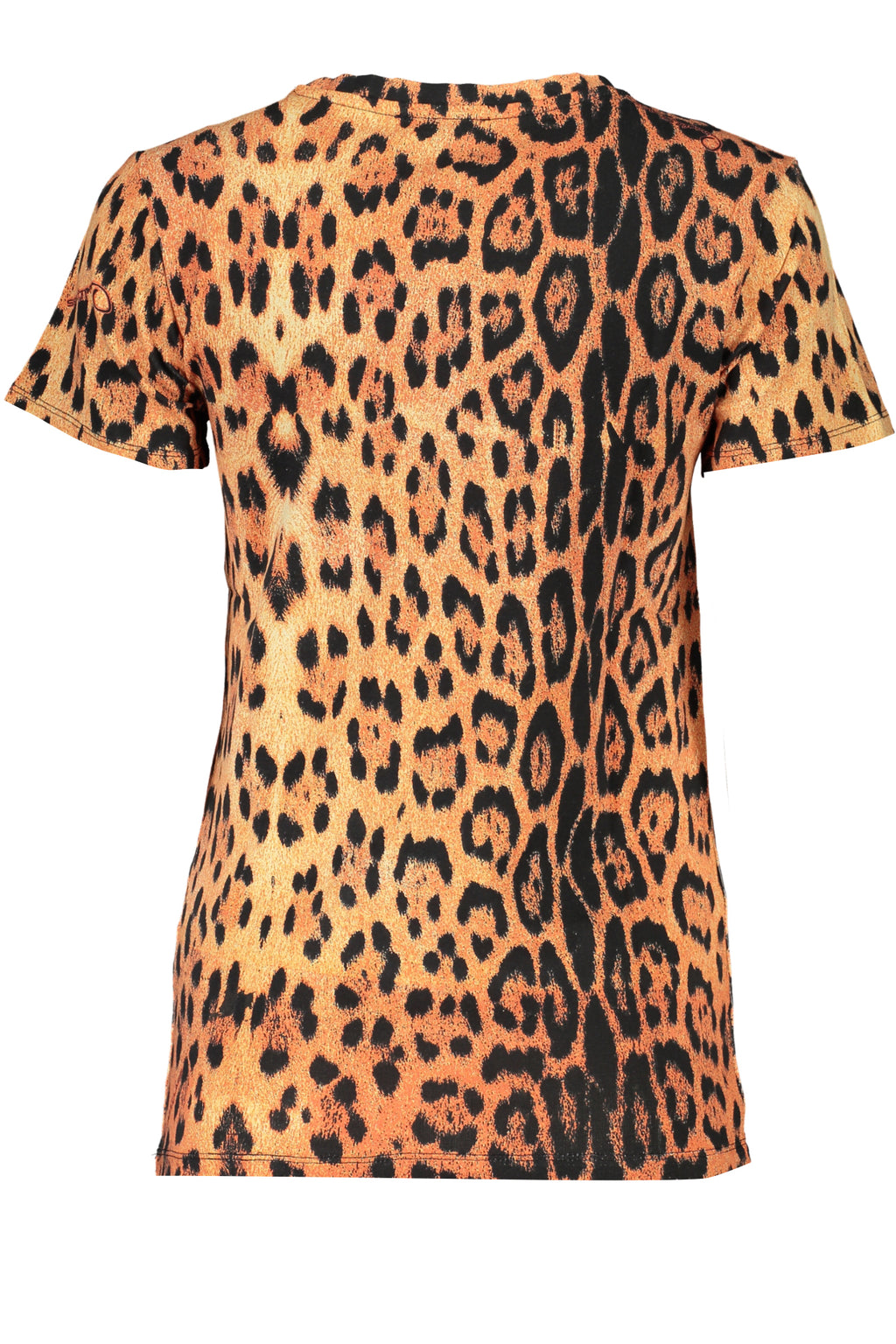CAMISETA DE MANGA CORTA PARA MUJER CAVALLI CLASS NARANJA 