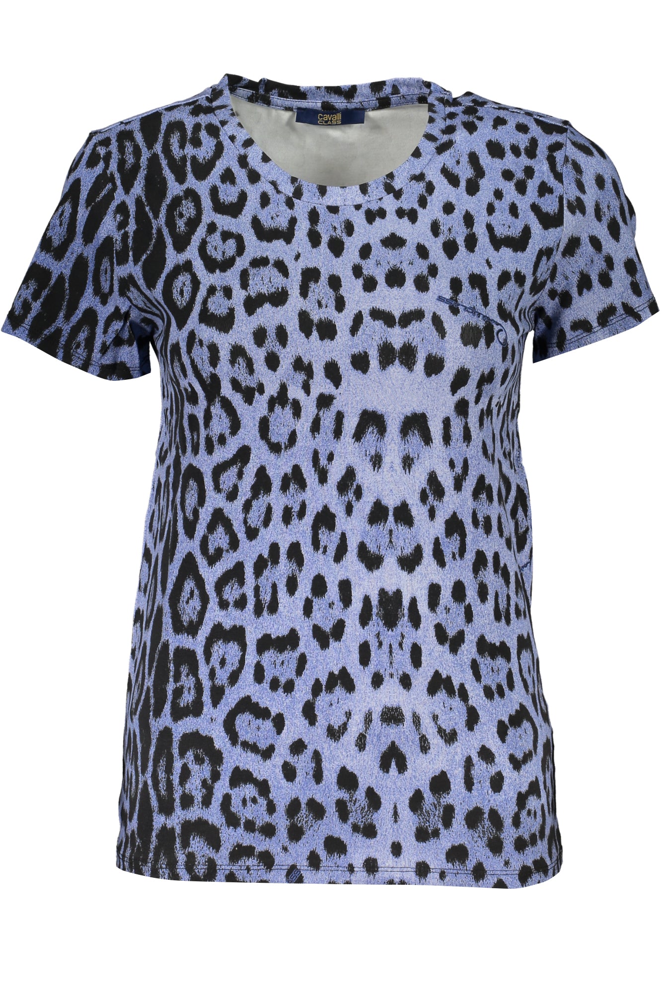 CAMISETA DE MANGA CORTA PARA MUJER DE LA CLASE CAVALLI, AZUL 