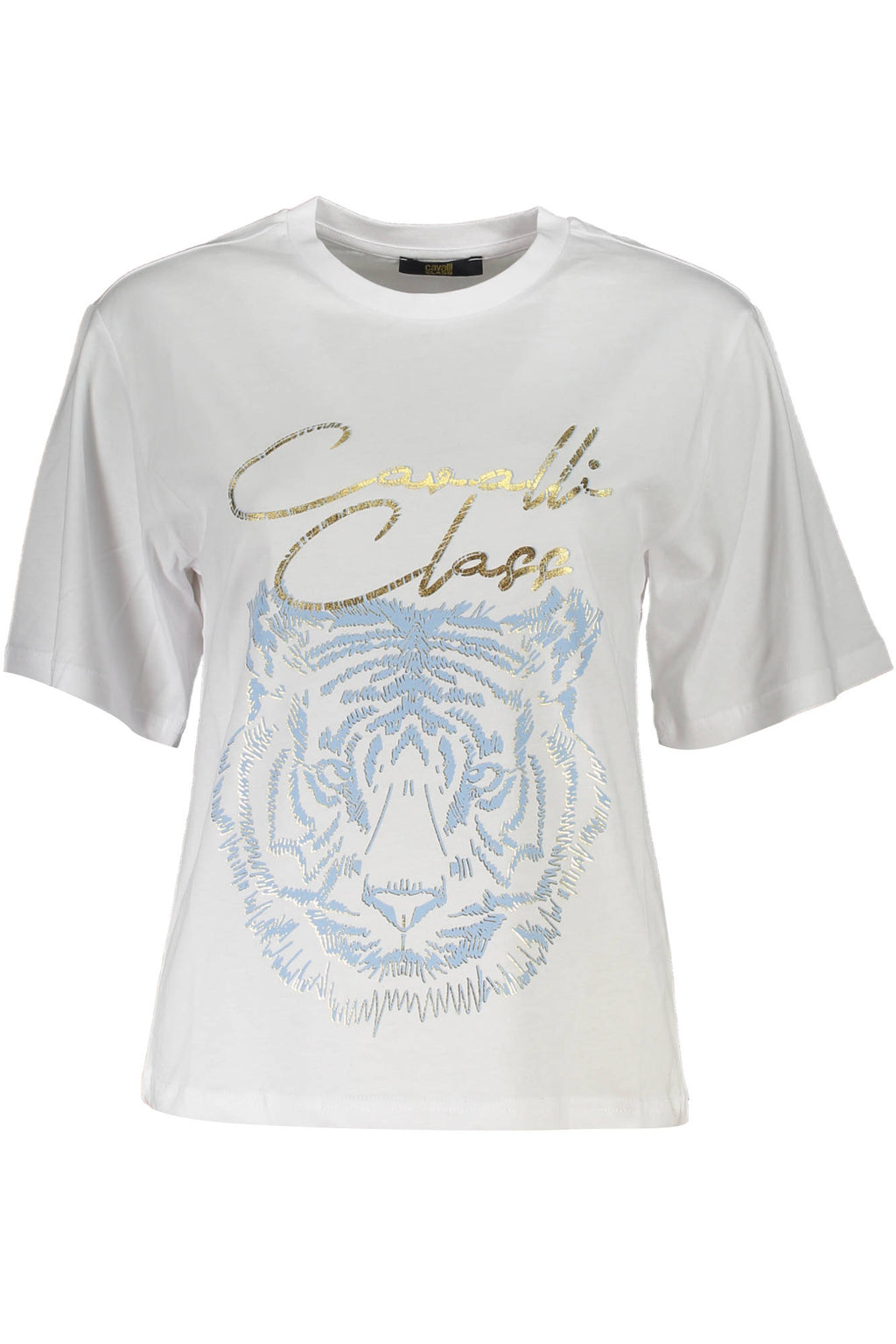 CAMISETA DE MANGA CORTA MUJER CAVALLI CLASS BLANCA 