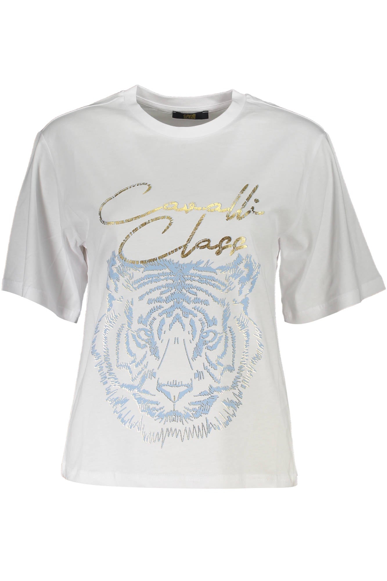 CAMISETA DE MANGA CORTA MUJER CAVALLI CLASS BLANCA 