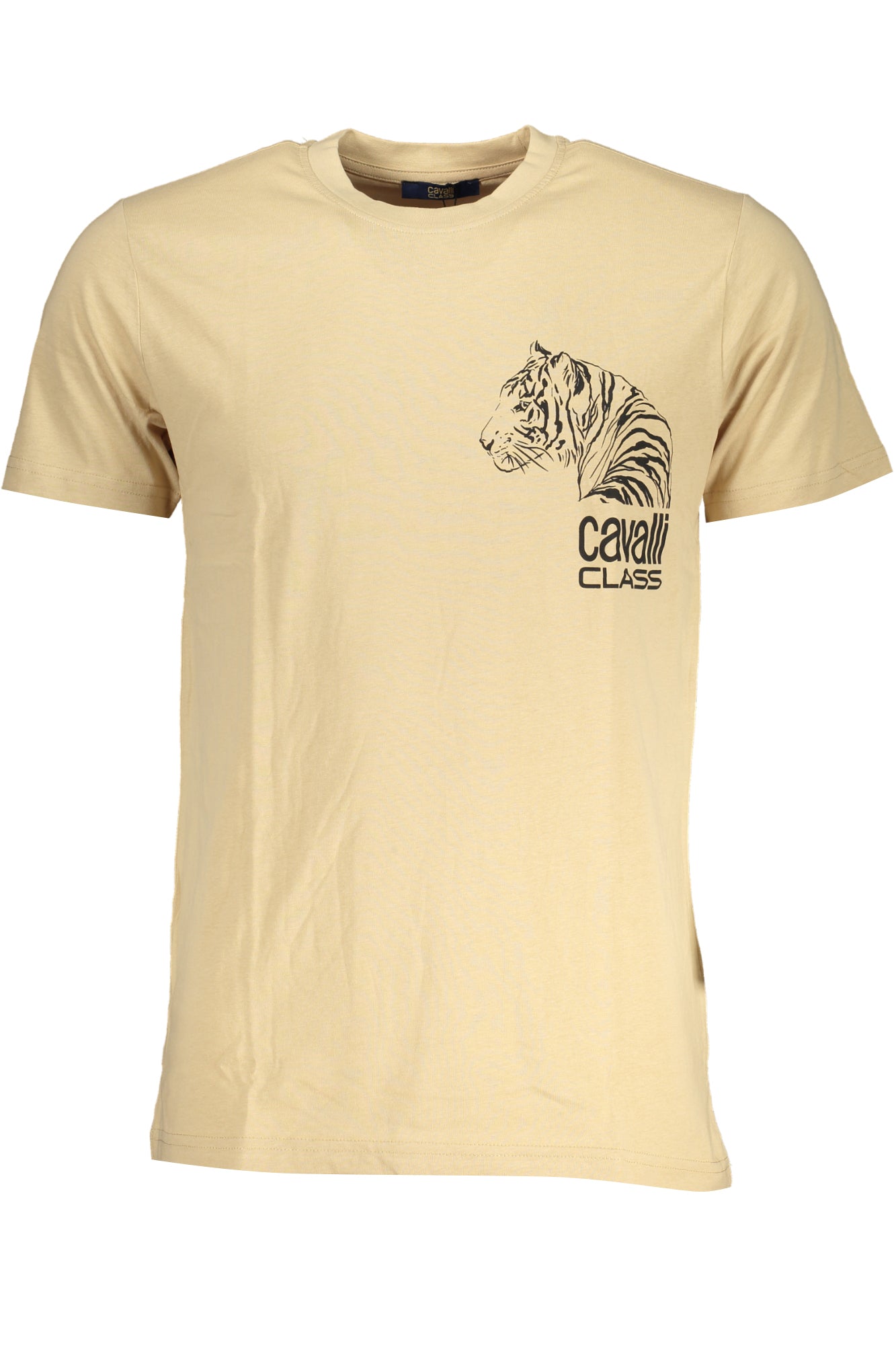 CAMISETA DE MANGA CORTA PARA HOMBRE CAVALLI CLASS, BEIGE 