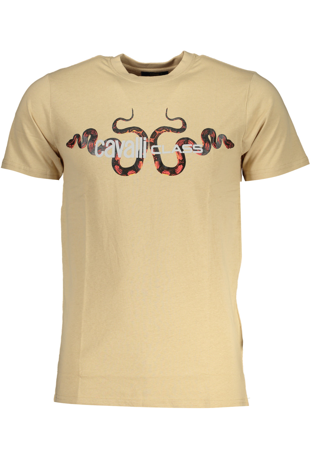 CAMISETA DE MANGA CORTA PARA HOMBRE CAVALLI CLASS, BEIGE 