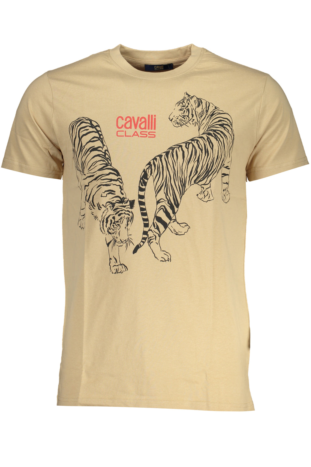 CAMISETA DE MANGA CORTA PARA HOMBRE CAVALLI CLASS, BEIGE 