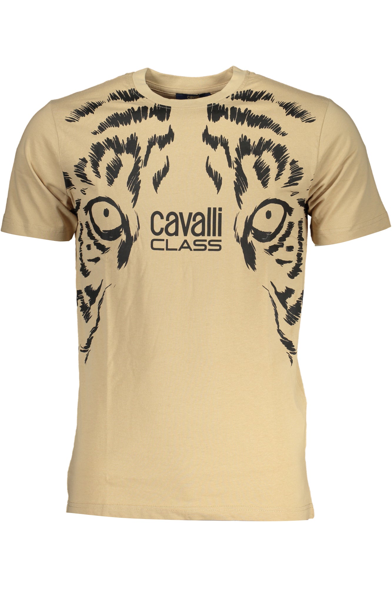 CAMISETA DE MANGA CORTA PARA HOMBRE CAVALLI CLASS, BEIGE 