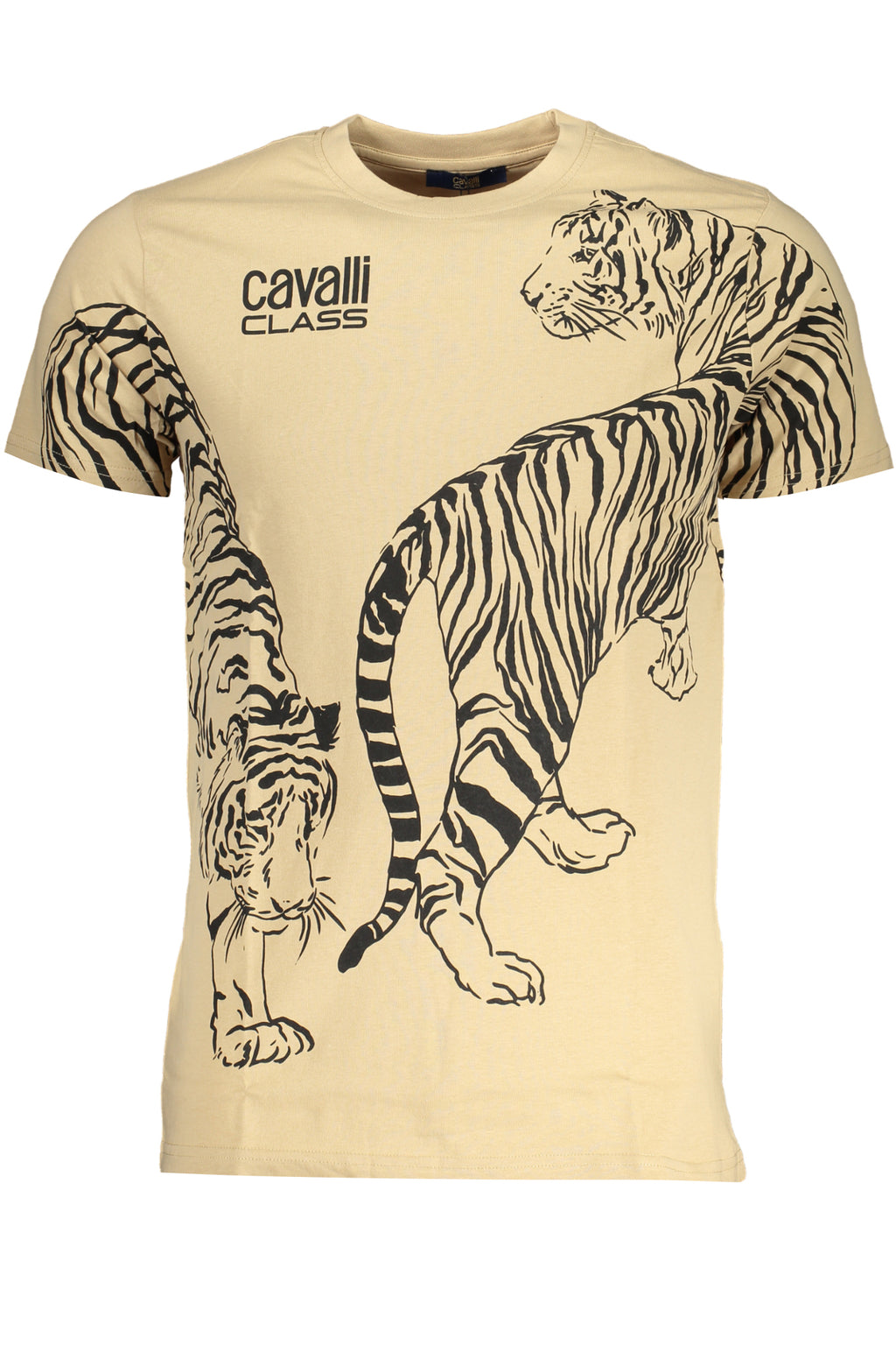 CAMISETA DE MANGA CORTA PARA HOMBRE CAVALLI CLASS, BEIGE 